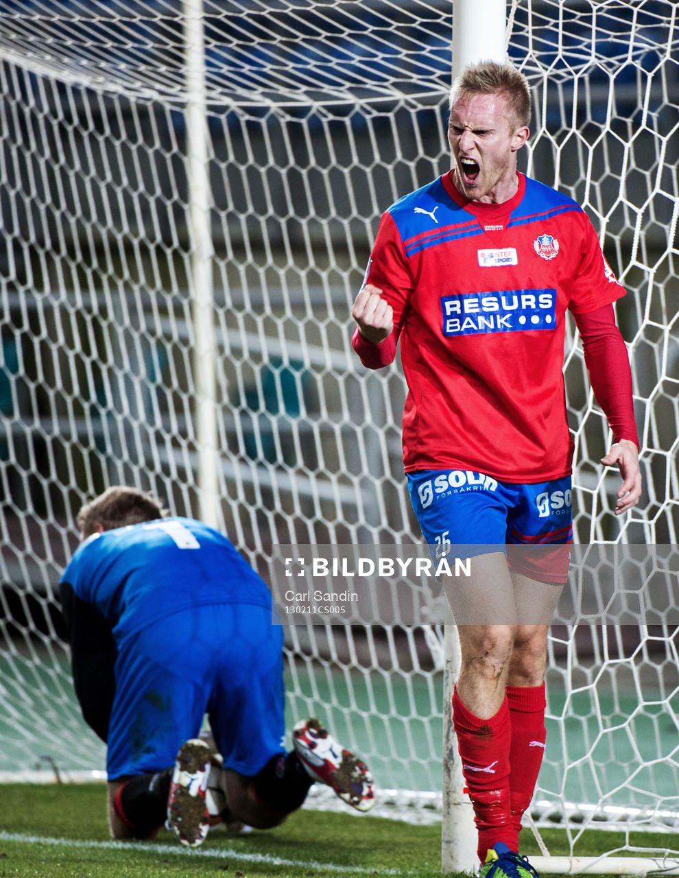 Peter Larsson, Helsingborg, jublar