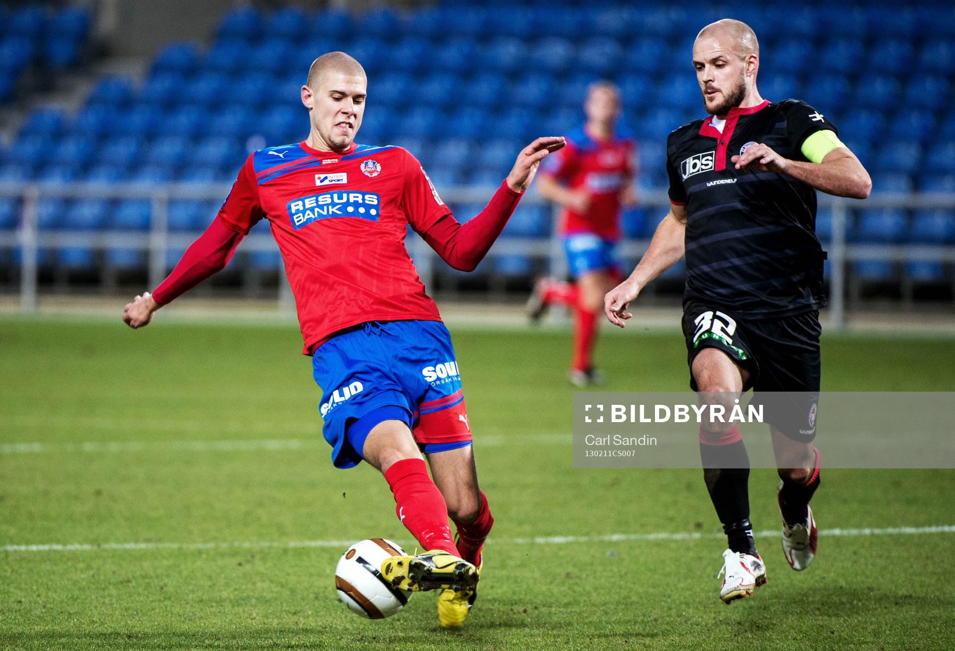 Fotboll, Atlantic Trophy, Helsingborg - FC Midtjylland: Robin Simovic, Helsingborg, Kristian Bak, FC Midtjylland.