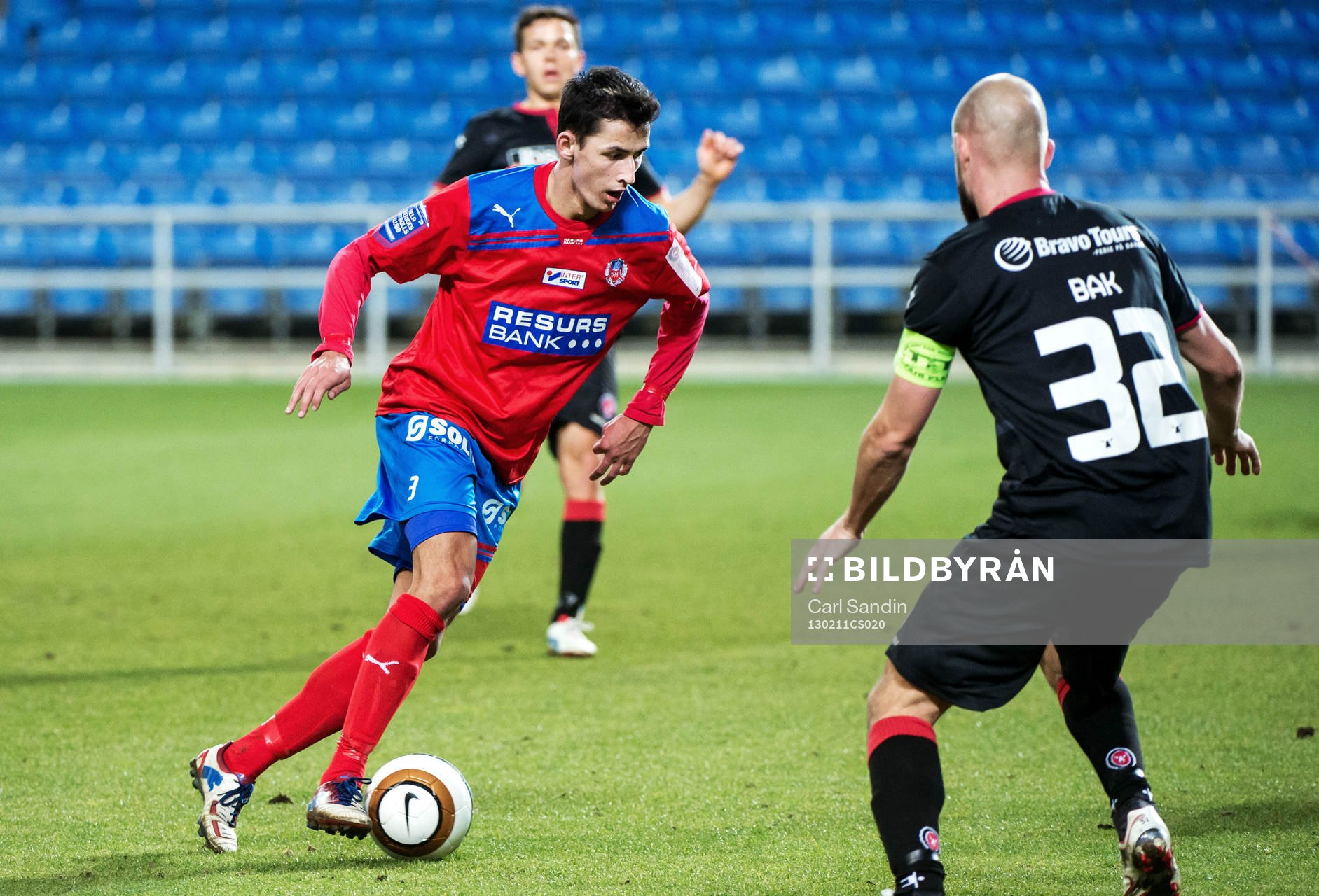 Fotboll, Atlantic Trophy, Helsingborg - FC Midtjylland: Loret Sadiku, Helsingborg.