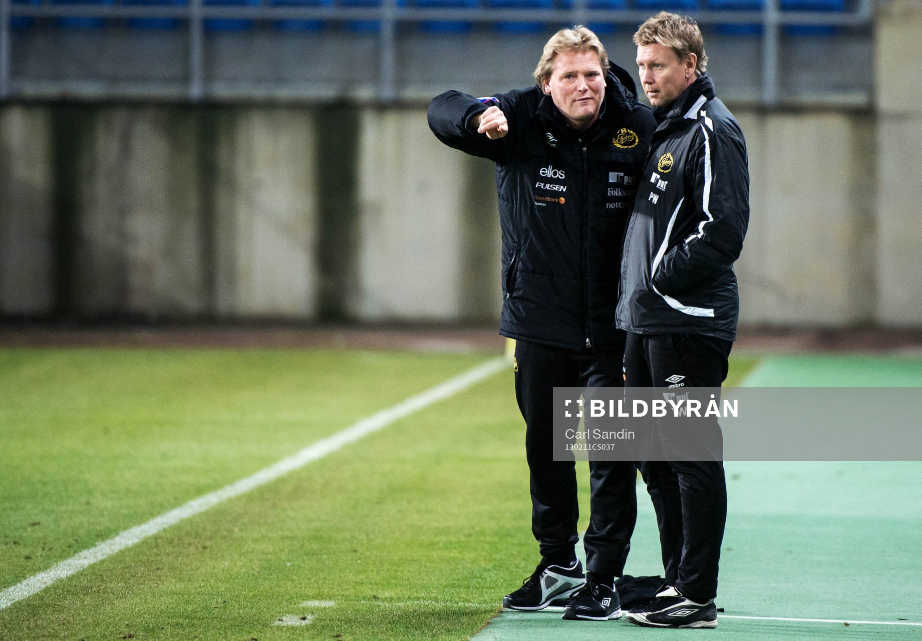 Jörgen Lennartsson, tränare, och Peter Wettergren,