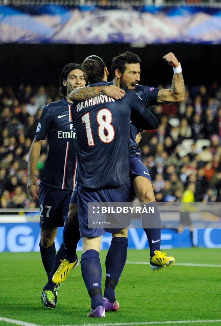 Joie PSG - Ezequiel LAVEZZI / Zlatan IBRAHIMOVIC -