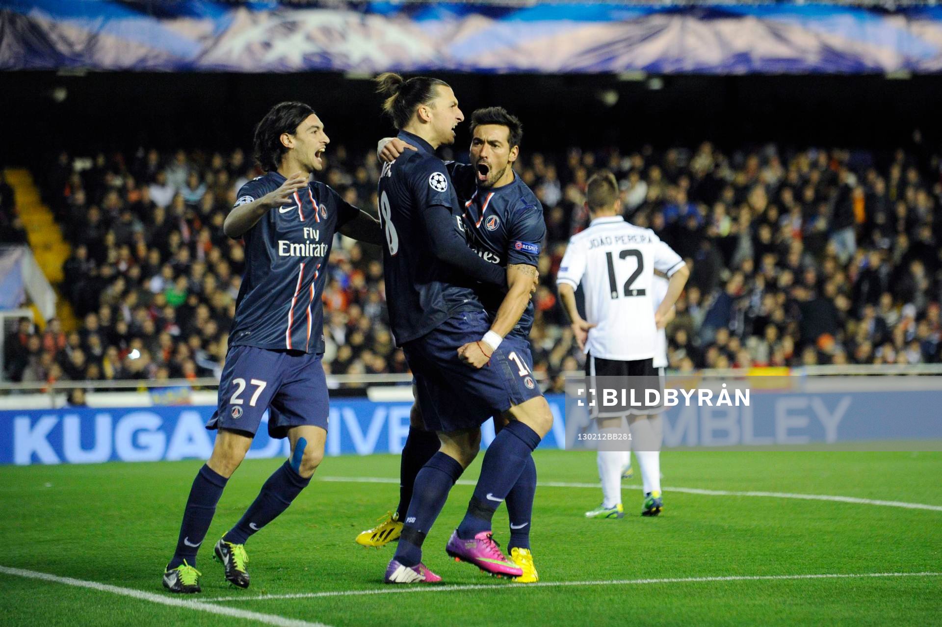 Joie PSG - Ezequiel LAVEZZI / Zlatan IBRAHIMOVIC -