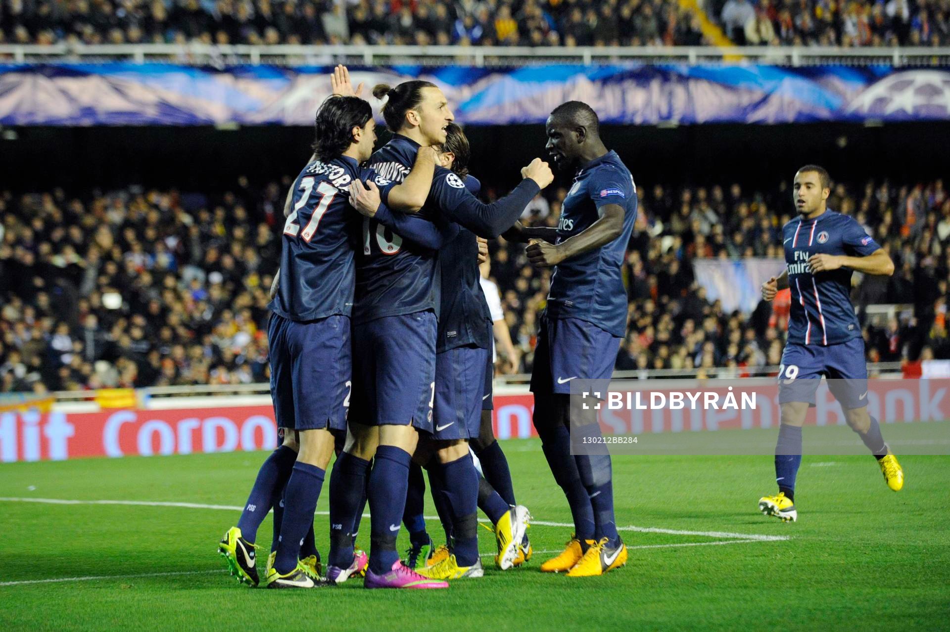 Joie PSG - Ezequiel LAVEZZI / Zlatan IBRAHIMOVIC -