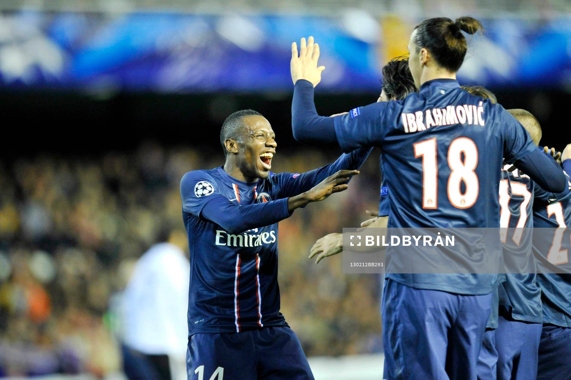 Joie PSG - Blaise MATUIDI apres le but de Javier PASTORE -