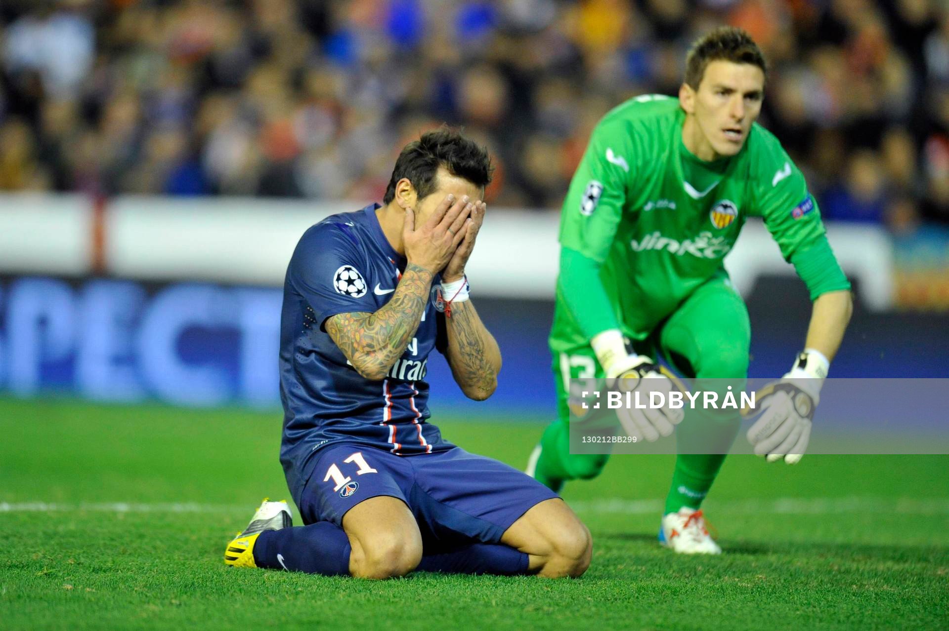 Deception Ezequiel LAVEZZI - 12.02.2013 - Valence / Paris