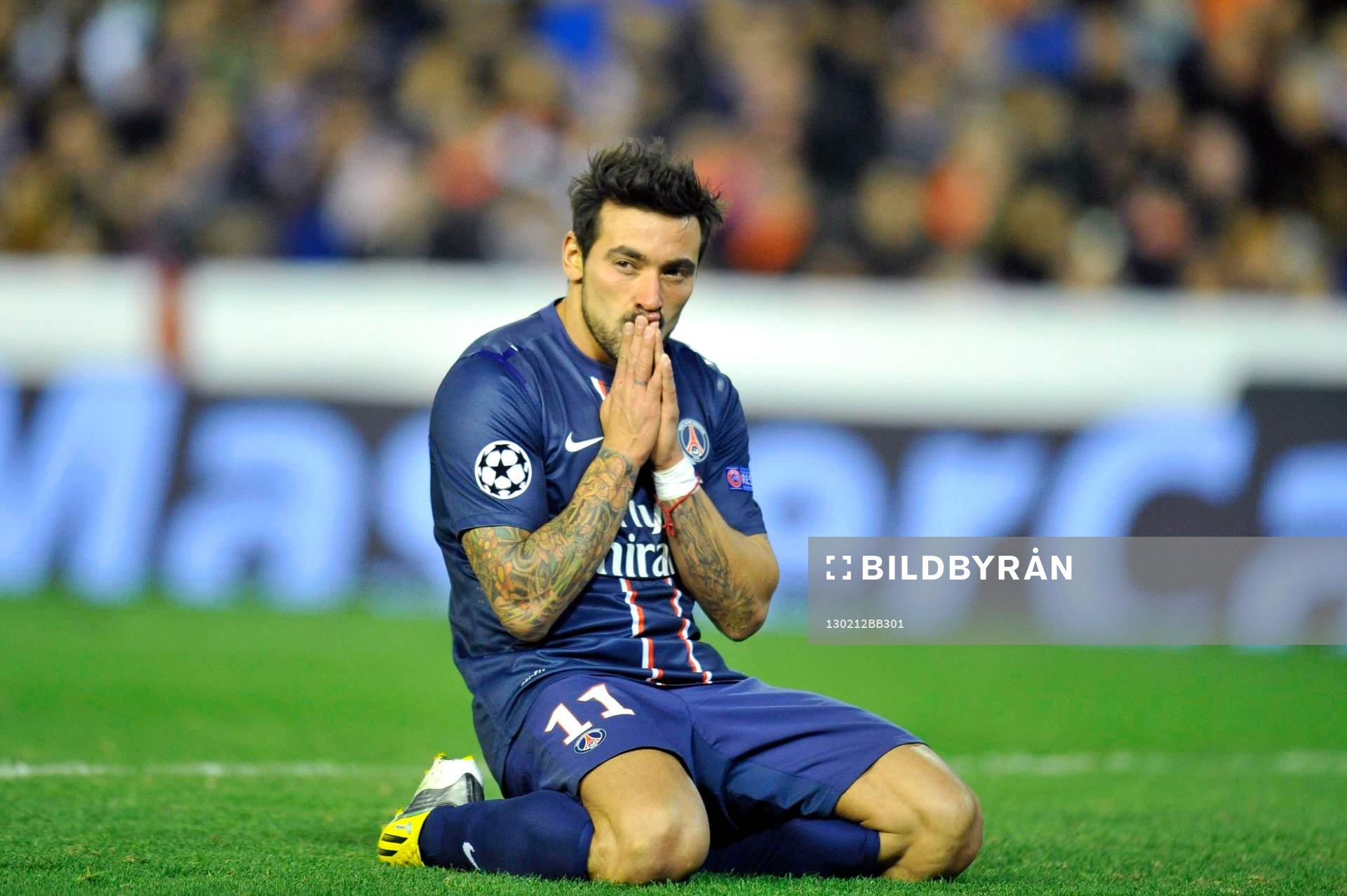 Deception Ezequiel LAVEZZI - 12.02.2013 - Valence / Paris