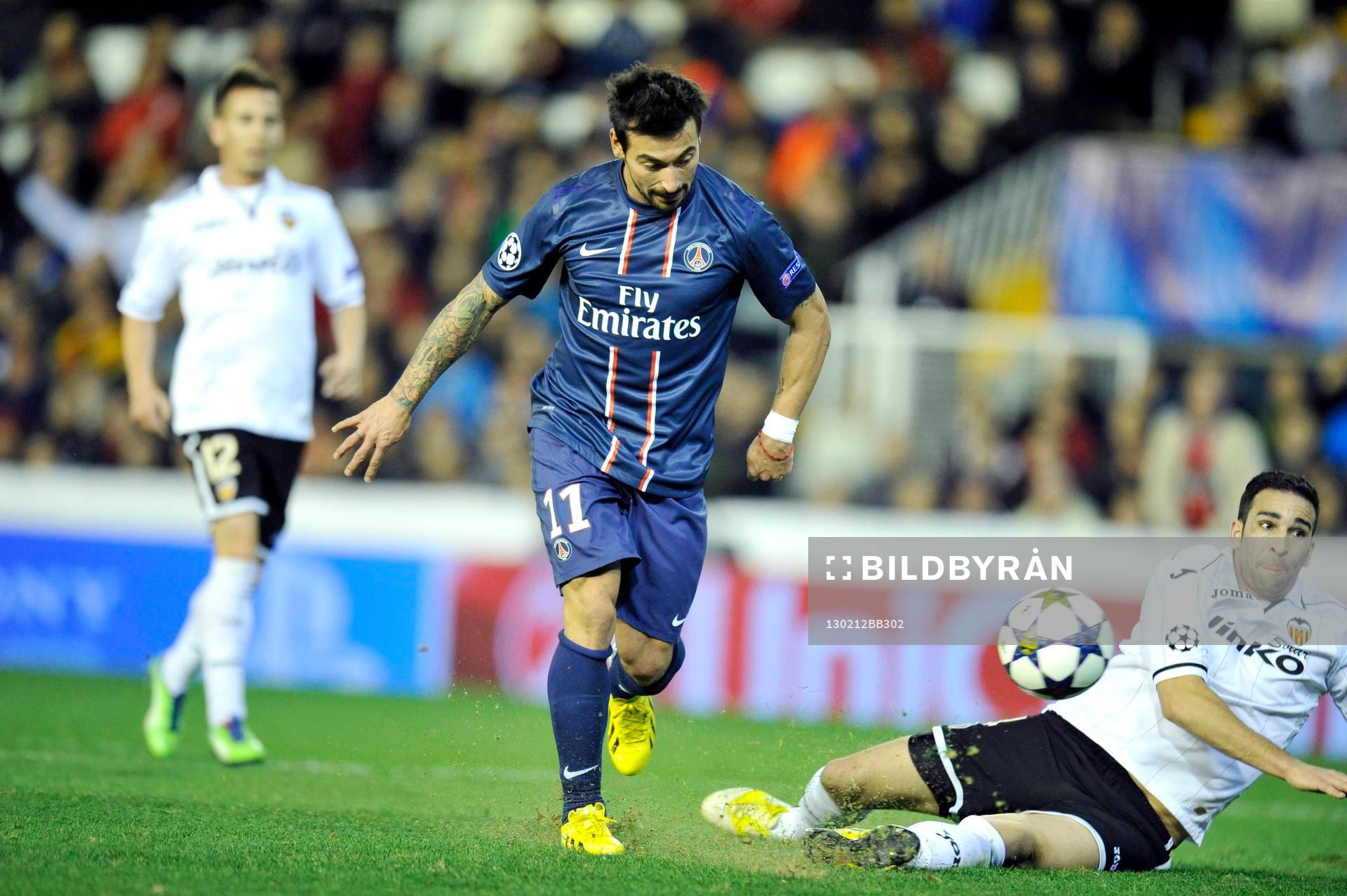 Adil RAMI /  Ezequiel LAVEZZI - 12.02.2013 - Valence /