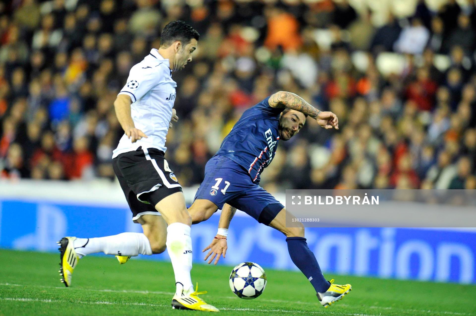Adil RAMI /  Ezequiel LAVEZZI - 12.02.2013 - Valence /