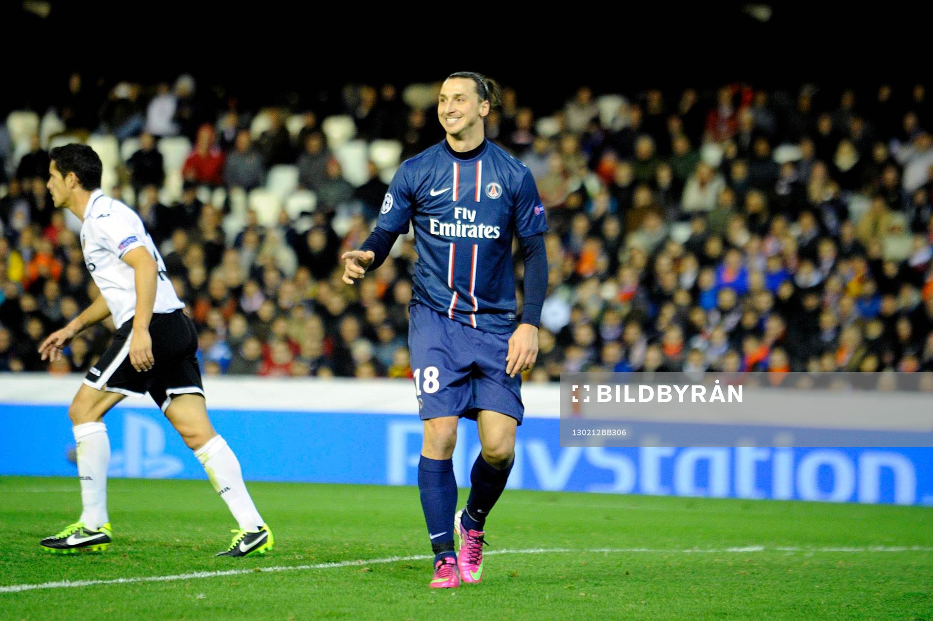 Deception Zlatan IBRAHIMOVIC - 12.02.2013 - Valence / PSG -