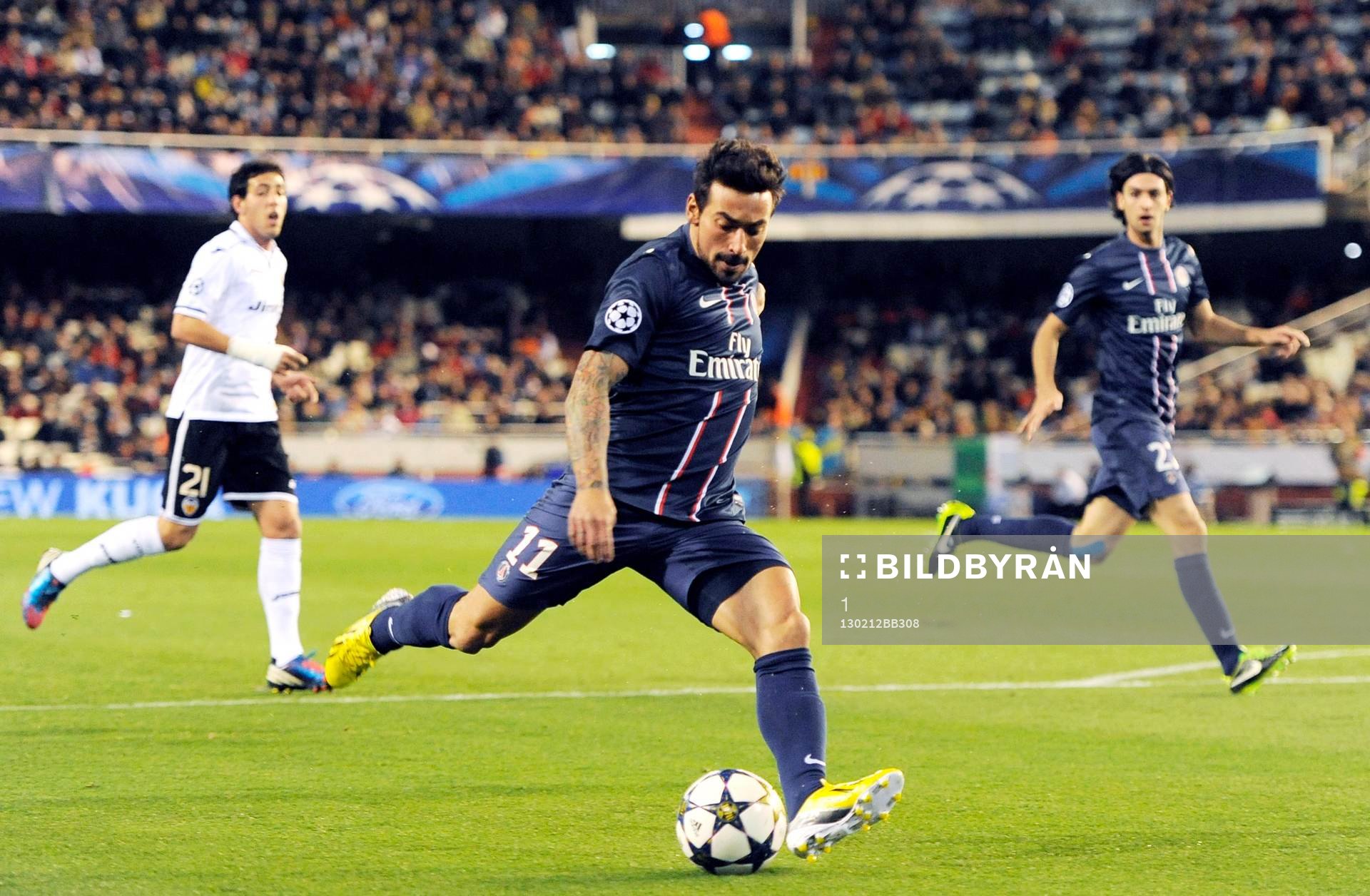 Goal Ezequiel Lavezzi - 12.02.2013 - Valence / Paris Saint