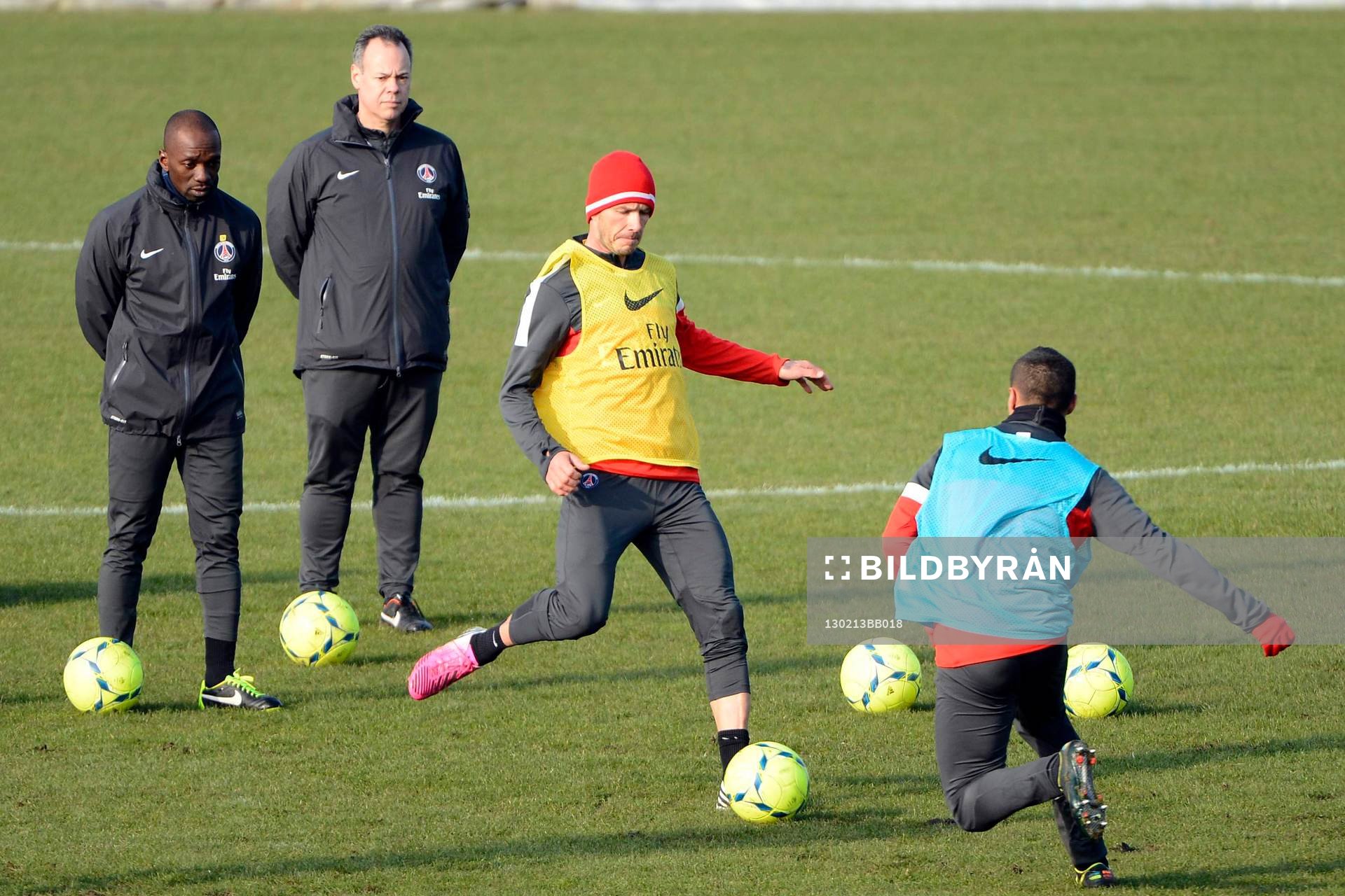 Claude MAKELELE / David BECKHAM - 13.02.2013 - Premier