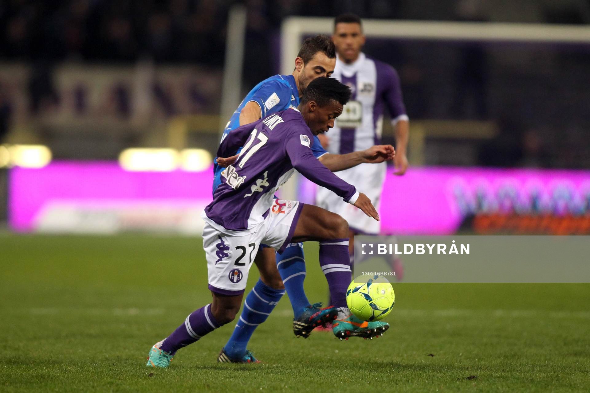  Fotboll, Franska Ligan, Toulouse - Troyes: Yannick Djalo  - 16.02.2013 - Toulouse / Troyes - 25eme journee de Ligue 1