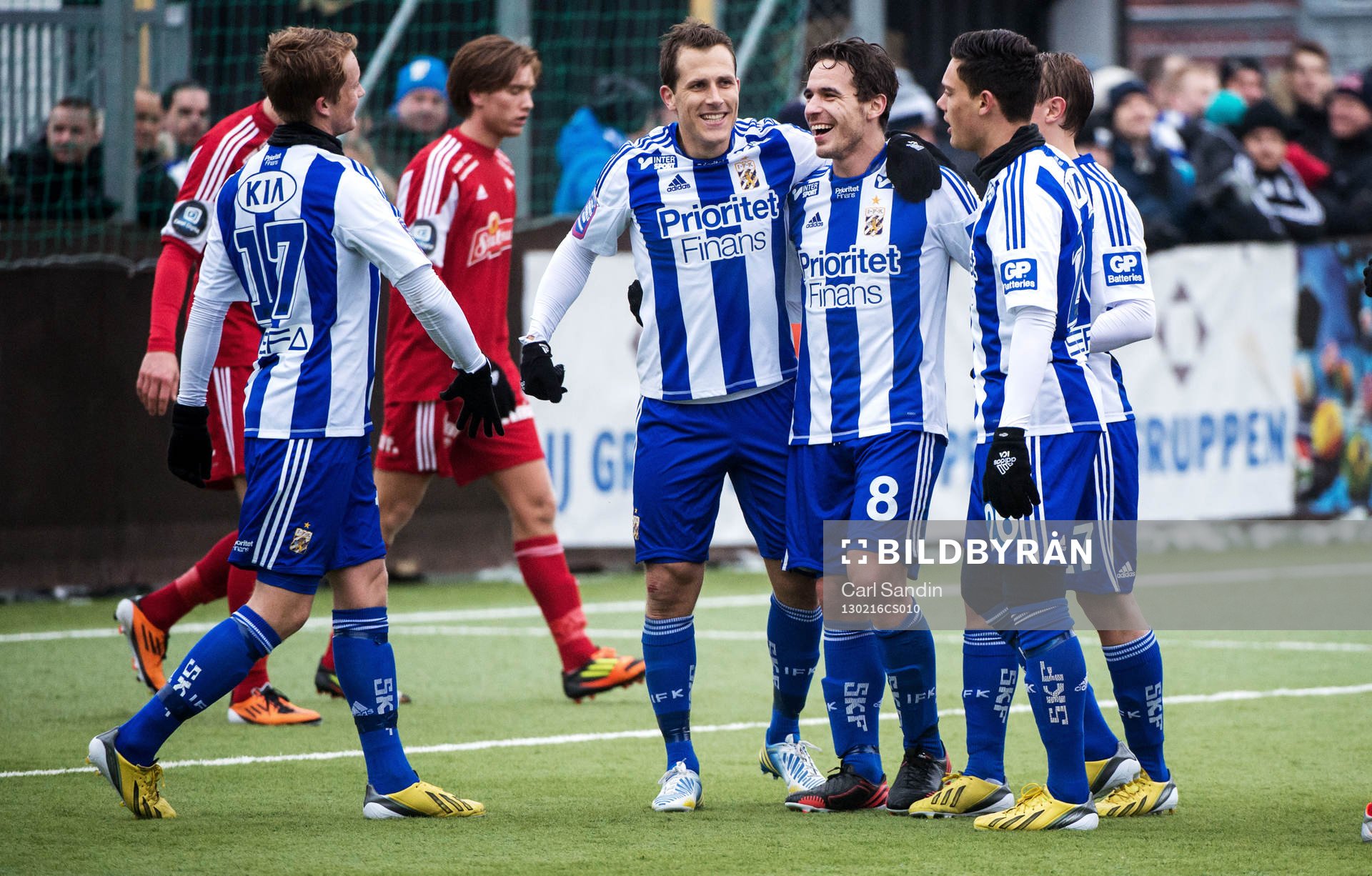 Tobias Hysén och Nordin Gerzic, IFK Göteborg, firar