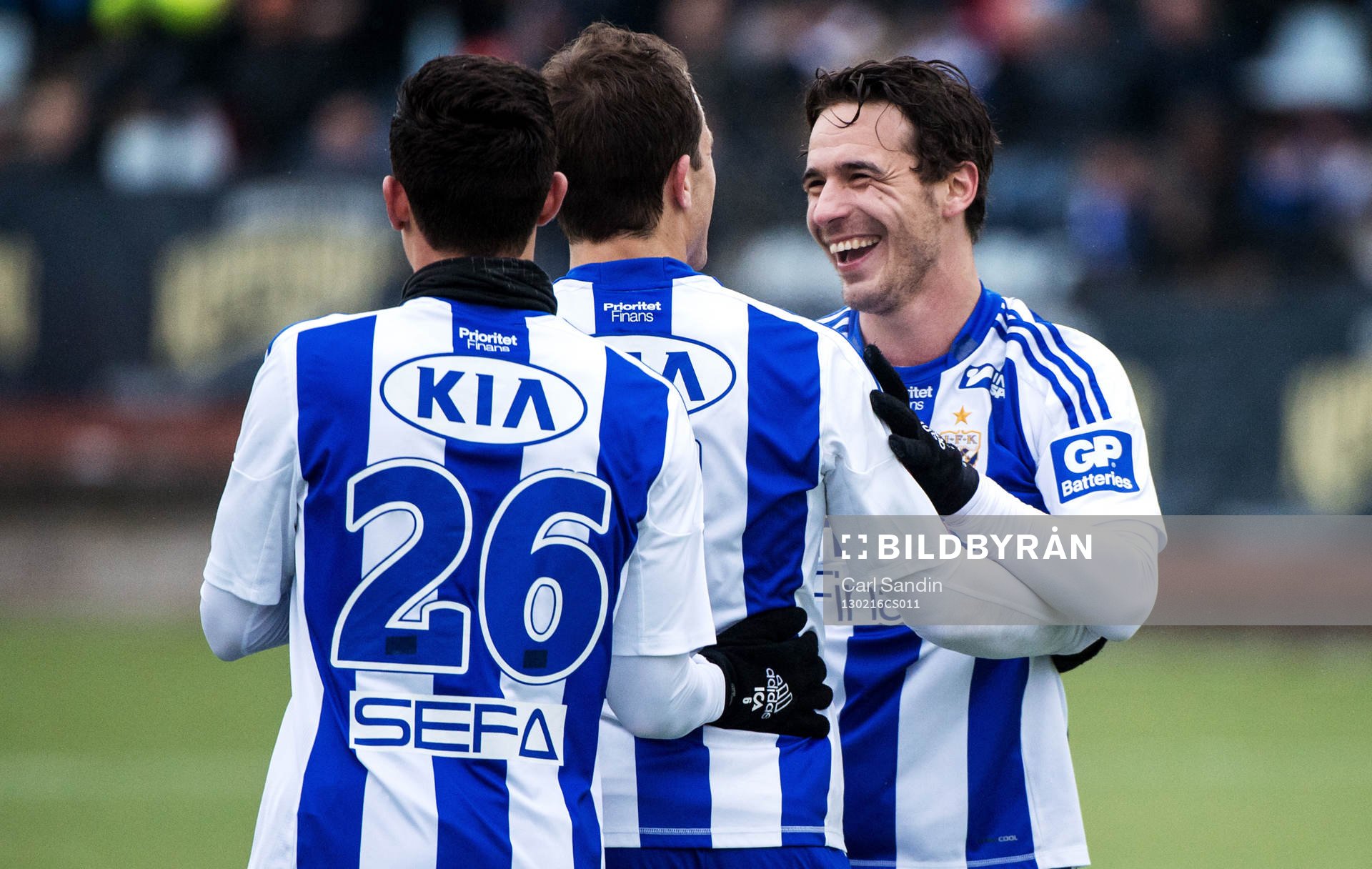 Nordin Gerzic gratulerar Tobias Hysén, IFK Göteborg