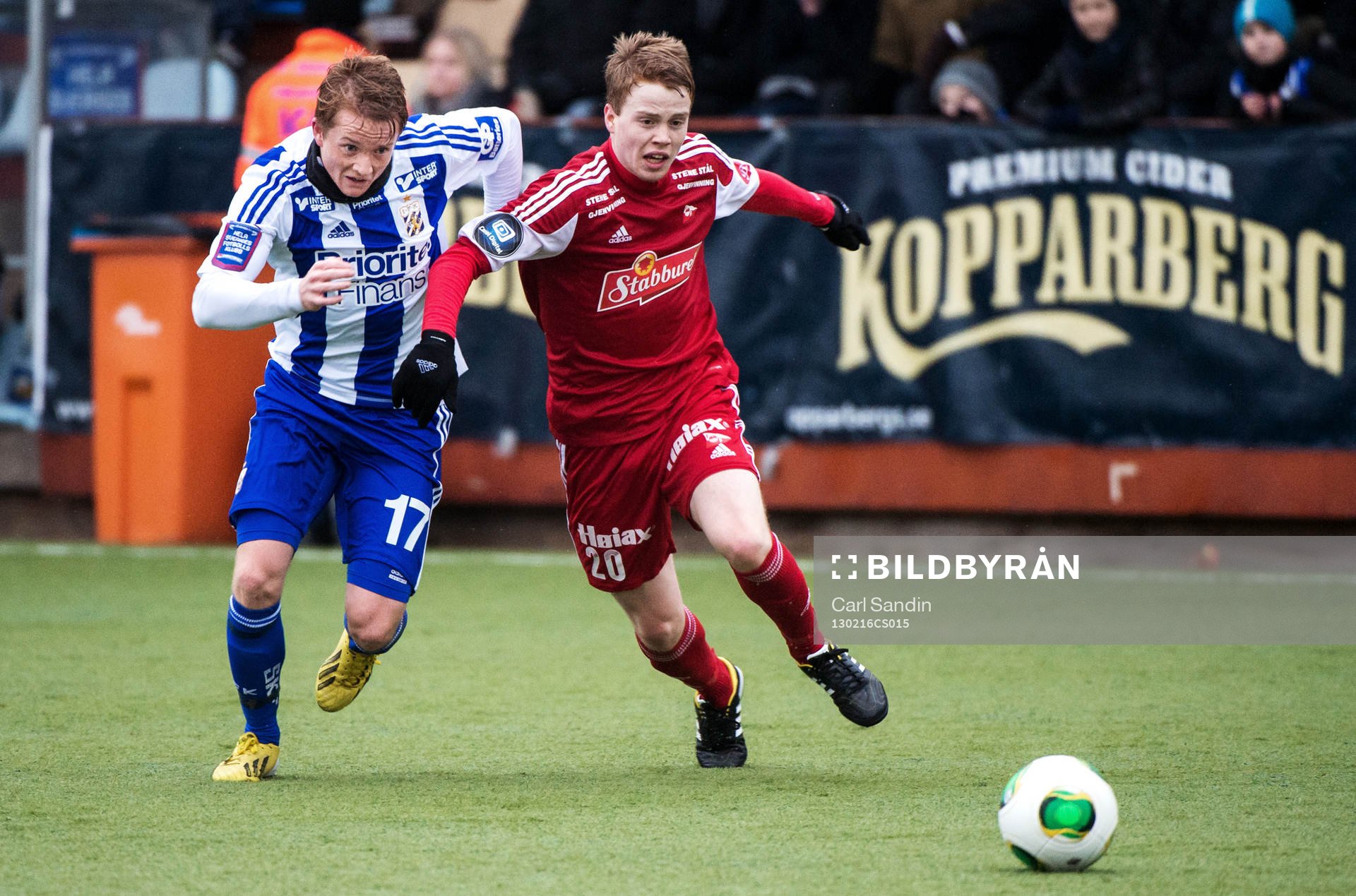 Kamp mellan Sam Larsson, IFK Göteborg och Håvard Åsheim,