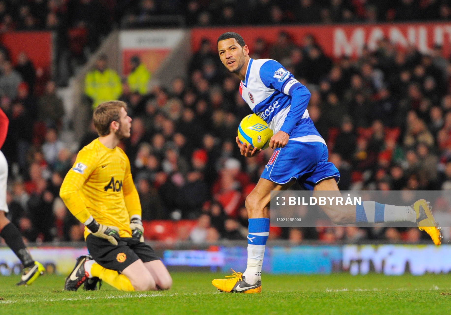 David De Gea   / Jobi McAnuff   - 18.02.2013 - Manchester