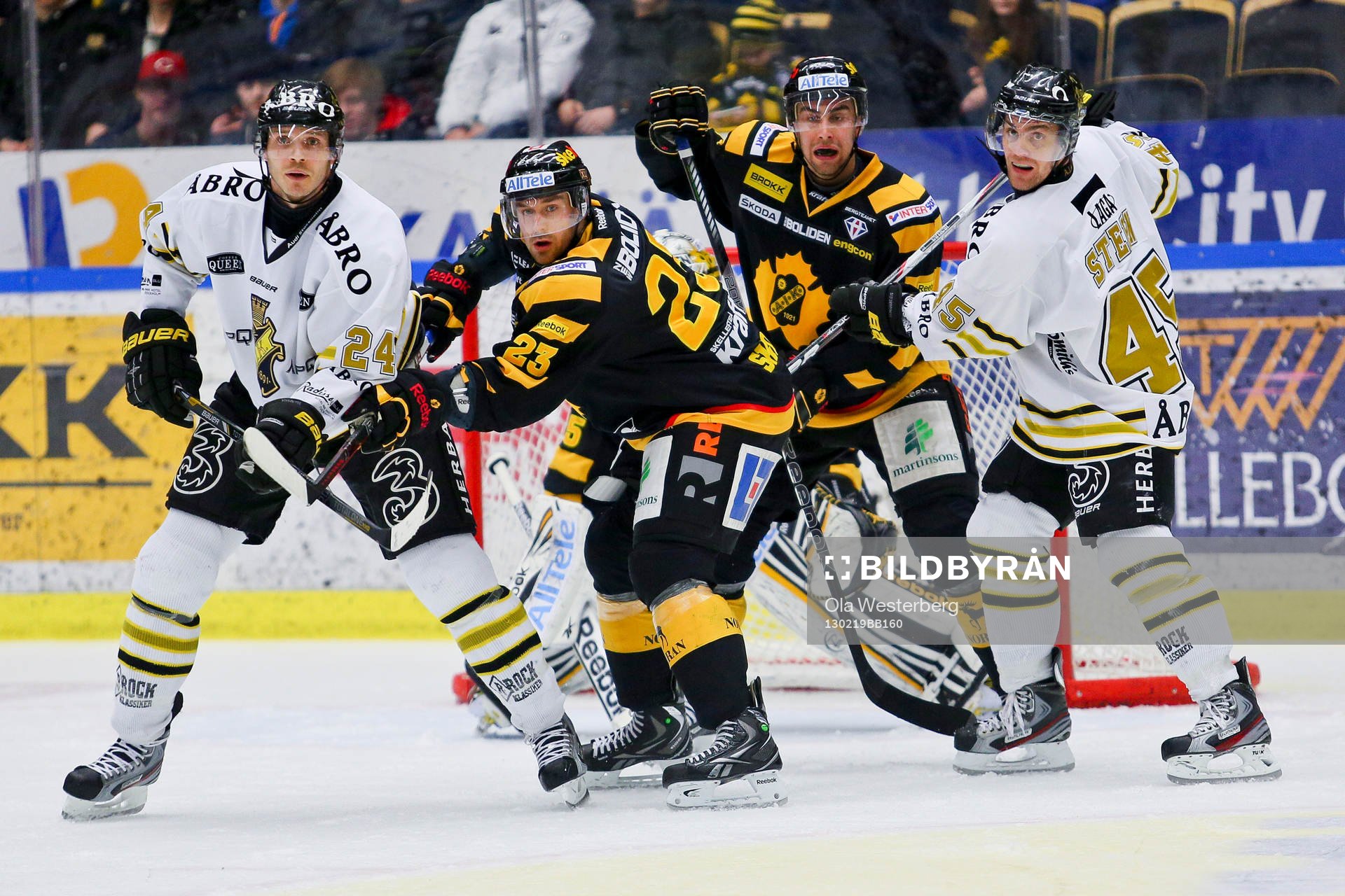 Kris Beech, Tomas Skogs, Johan Alm och Oscar Steen i