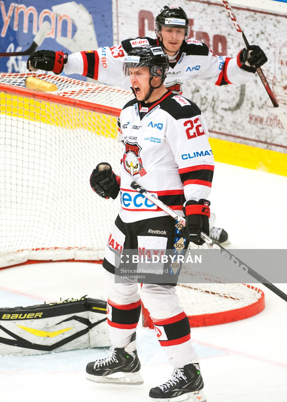 Alexander Bergström, Malmö, jublar