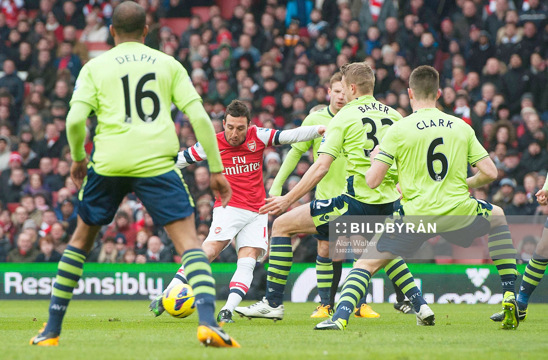 Football - Arsenal v Aston Villa - Barclays Premier League