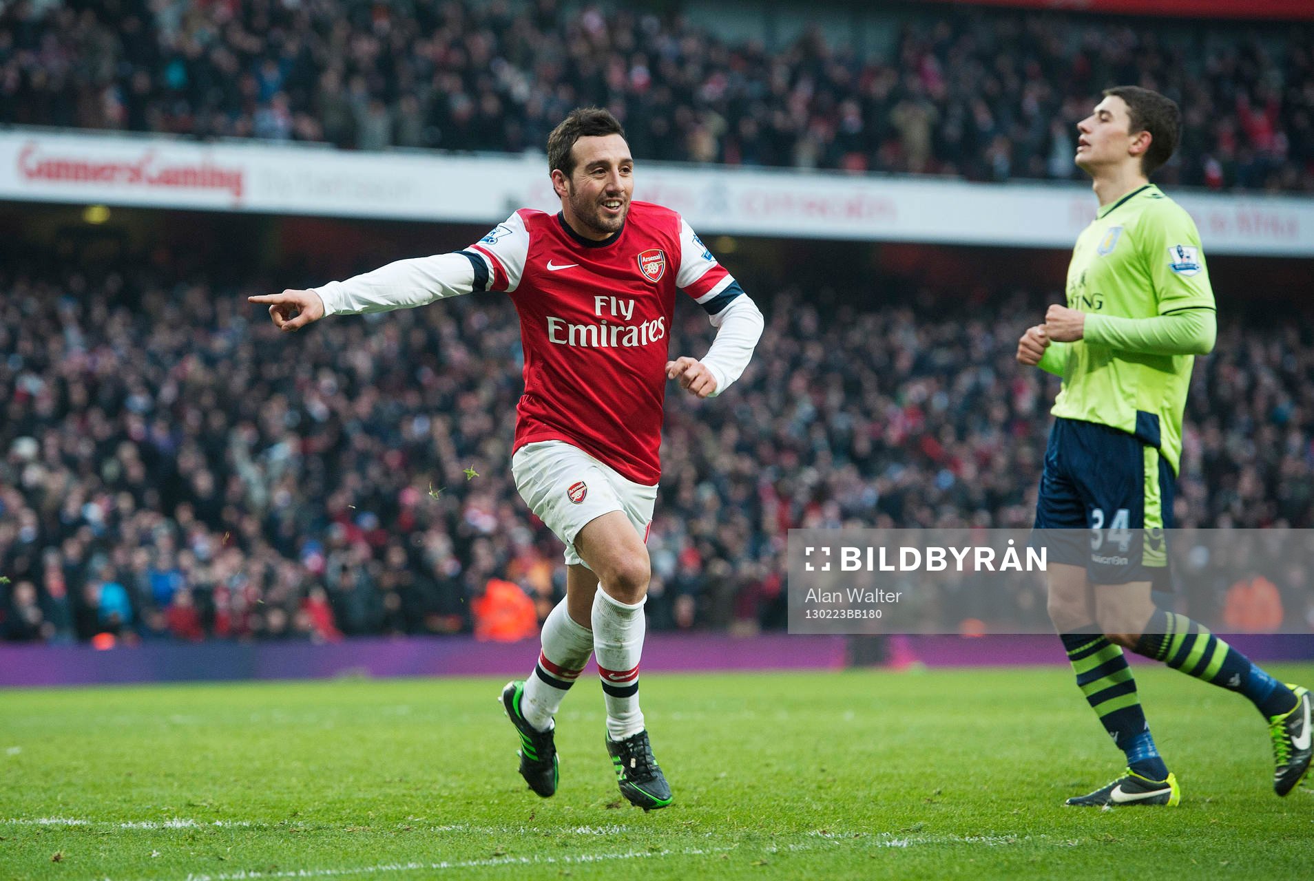 Football - Arsenal v Aston Villa - Barclays Premier League