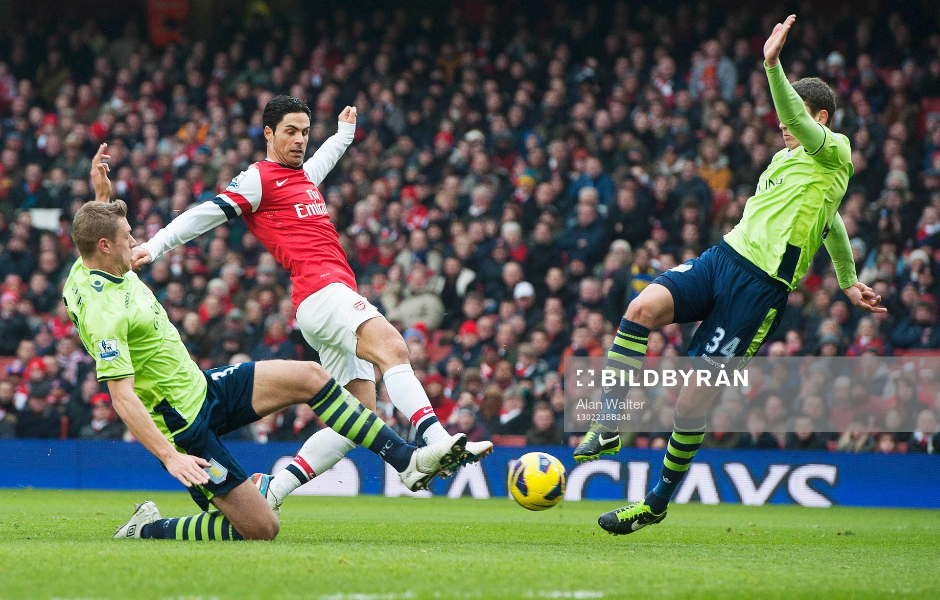Football - Arsenal v Aston Villa - Barclays Premier League