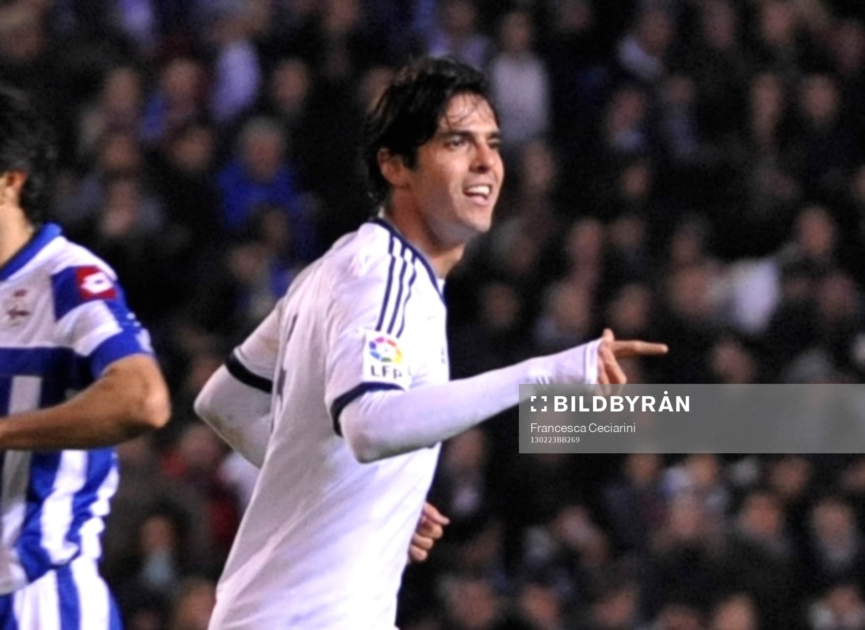 Ricardo Kaka celebrating his goal  - Deportivo La Coruna -