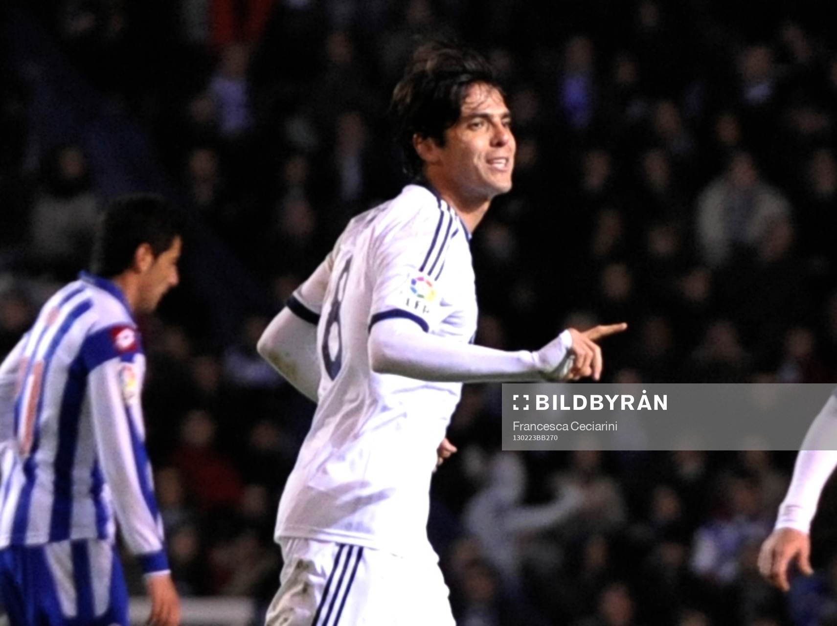 Ricardo Kaka celebrating his goal  - Deportivo La Coruna -