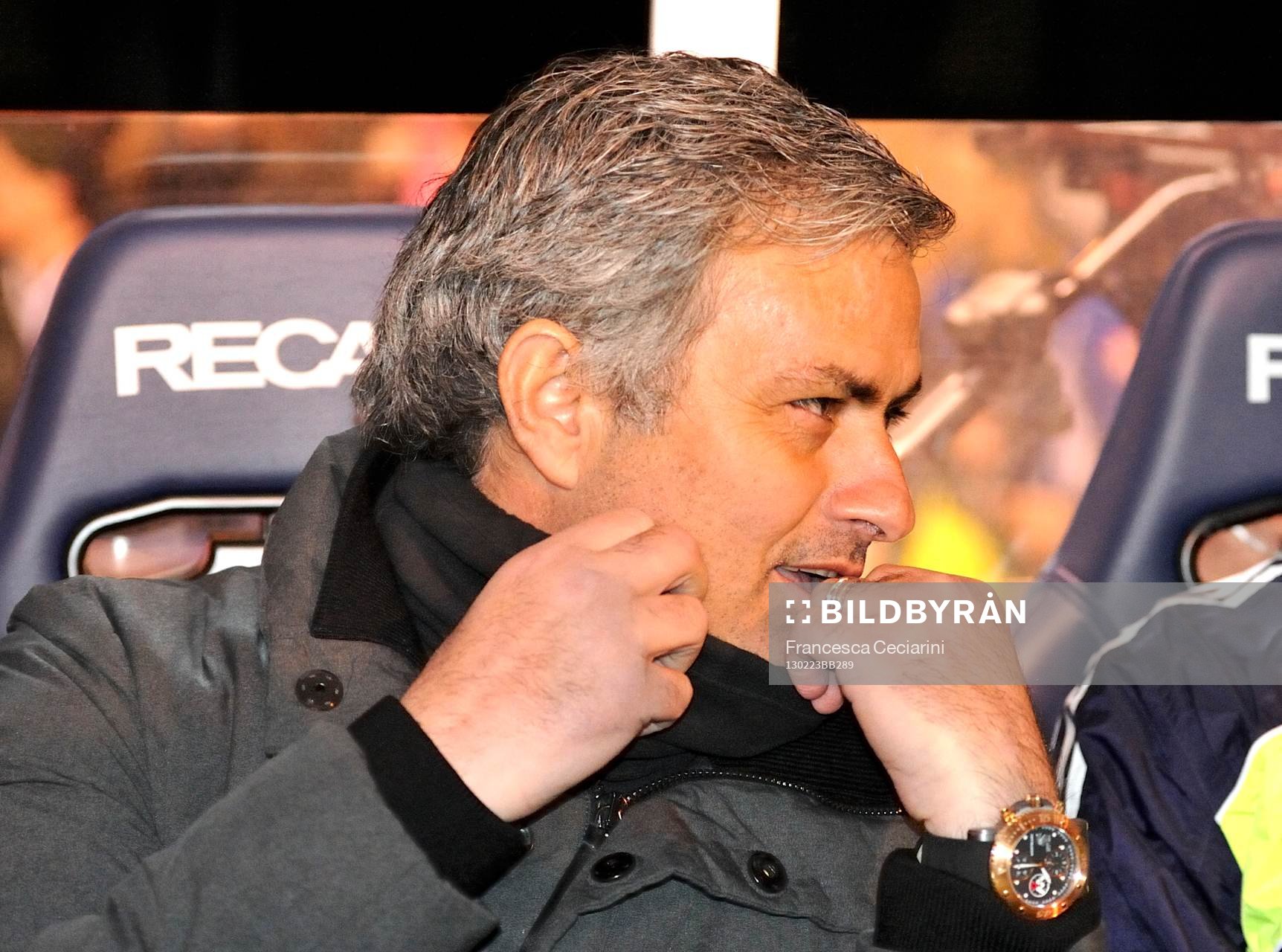 Jose Mourinho, coach and manager of Real Madrid, in the