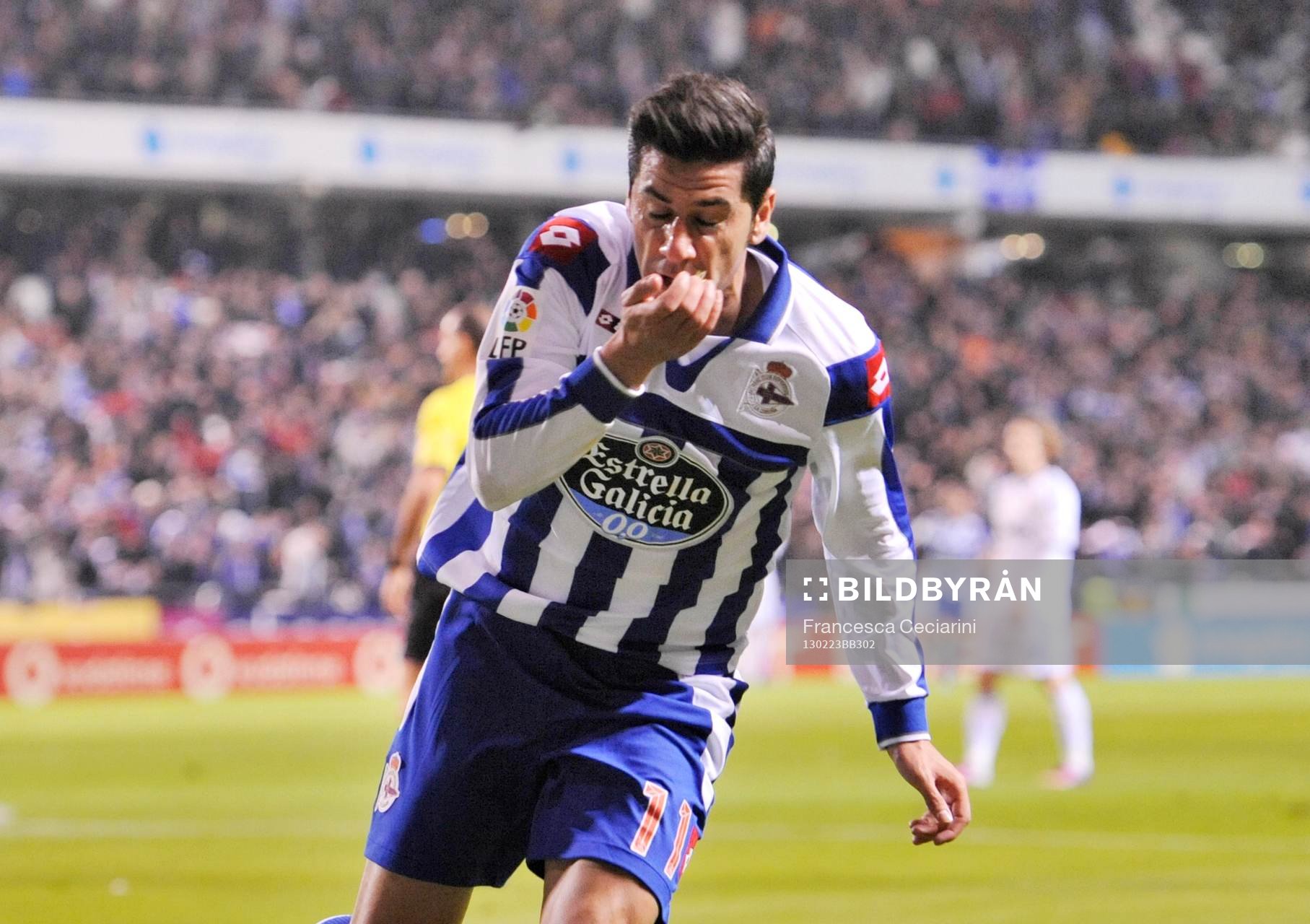 Riki celebrating his goal-Deportivo La Coruna - Real Madrid