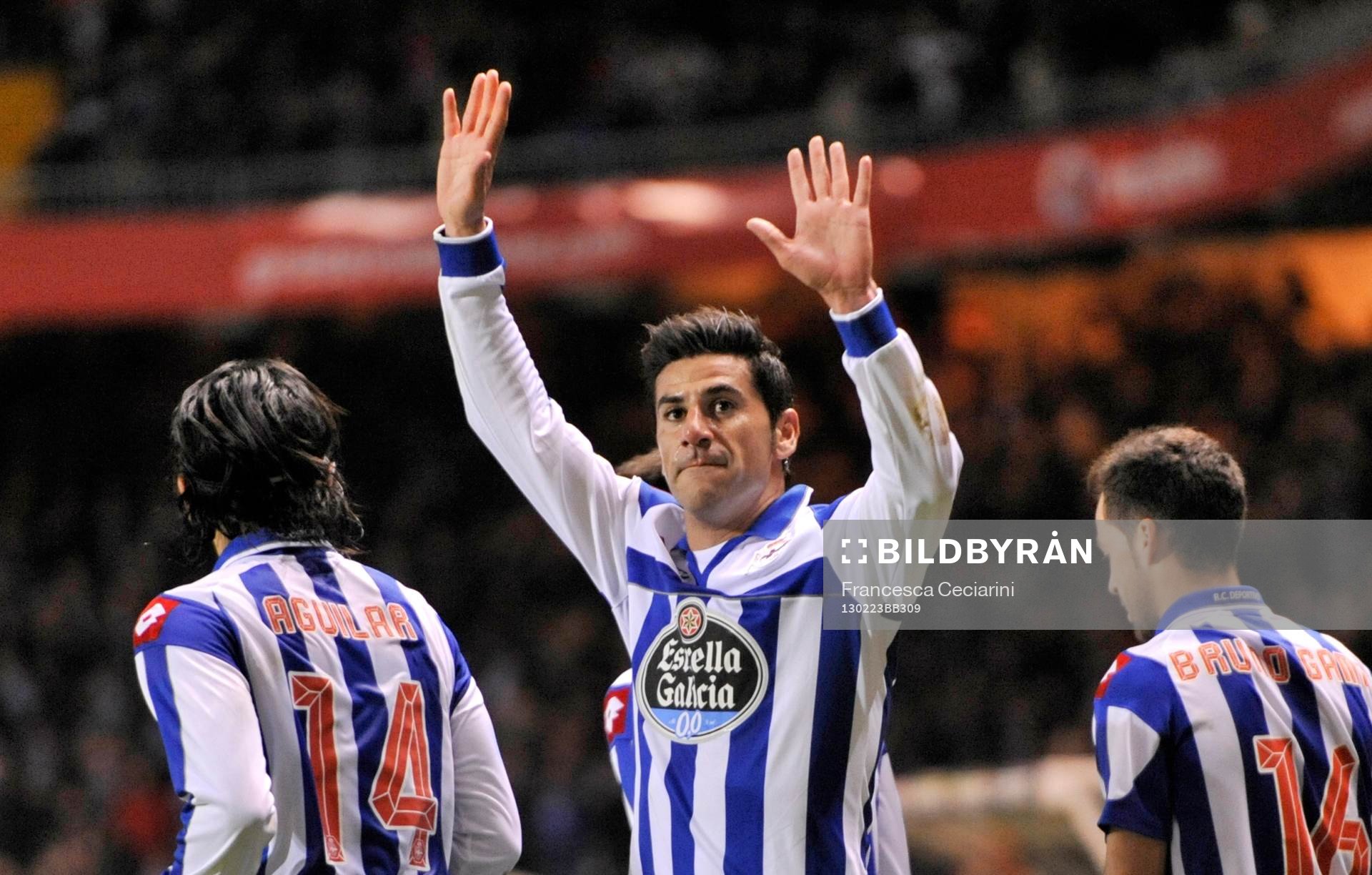 Riki celebrating his goal-Deportivo La Coruna - Real Madrid