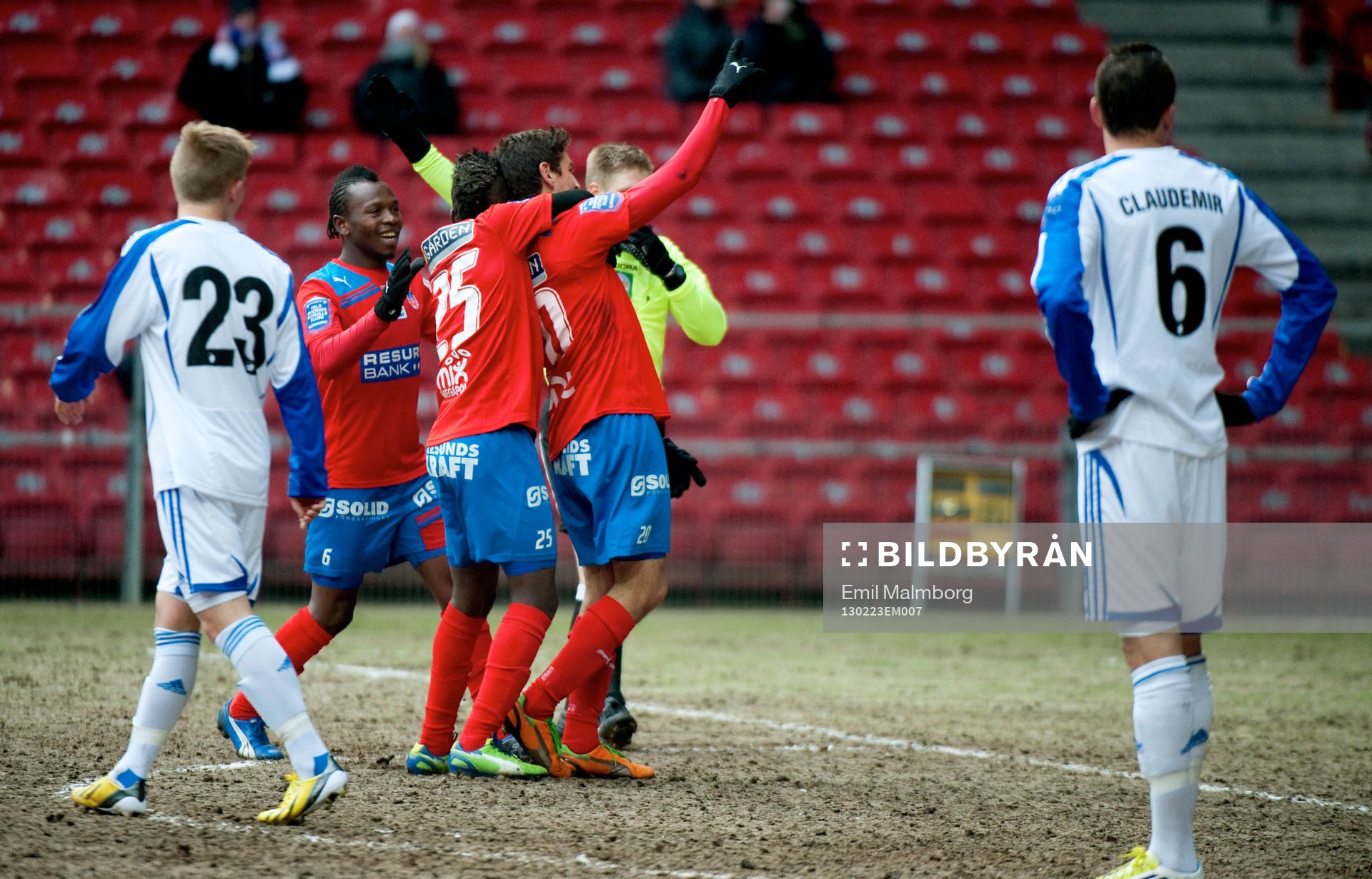Alejandro Bedoya, Helsingborg gör 2-1. Jubel
