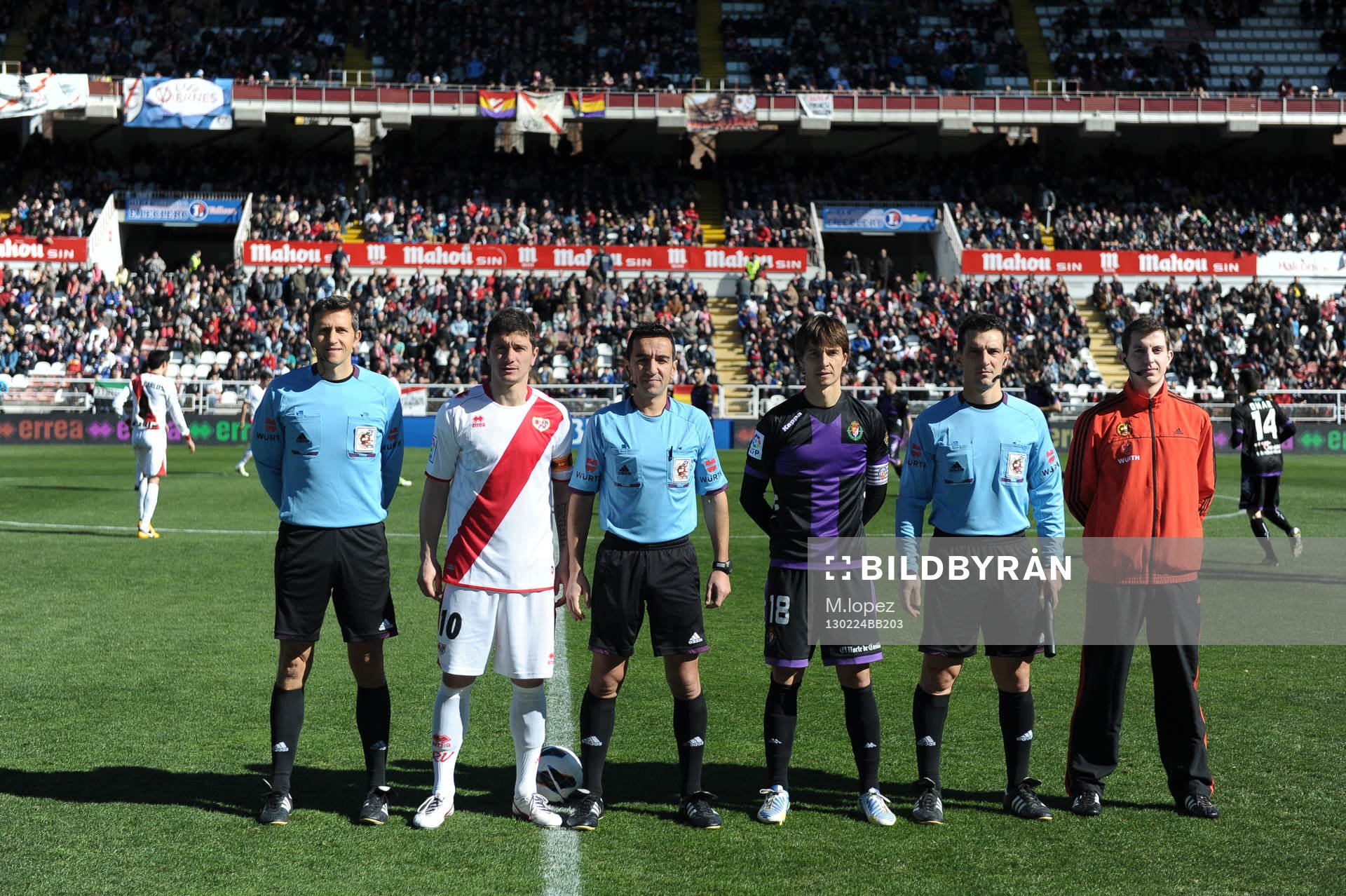 during Rayo Vallecano - Real Valladolid round 25 league
