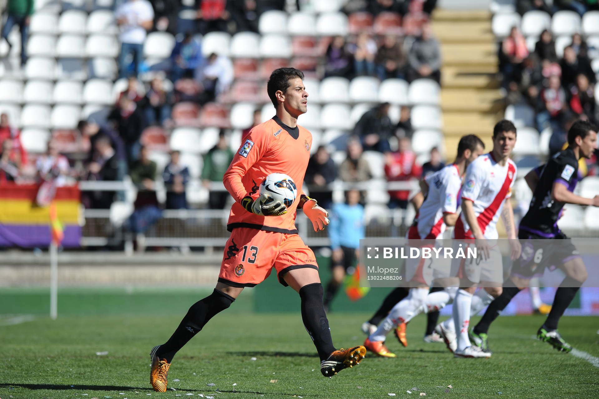 Player Real Valladolid Goalkeeper Dani Hernandez (13)