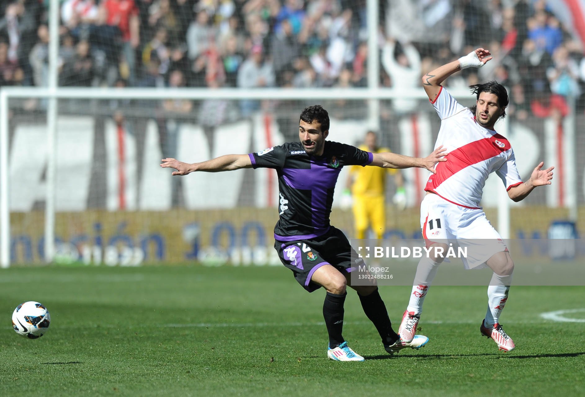 player Rayo Vallecano Foward Chori Dominguez (11) with