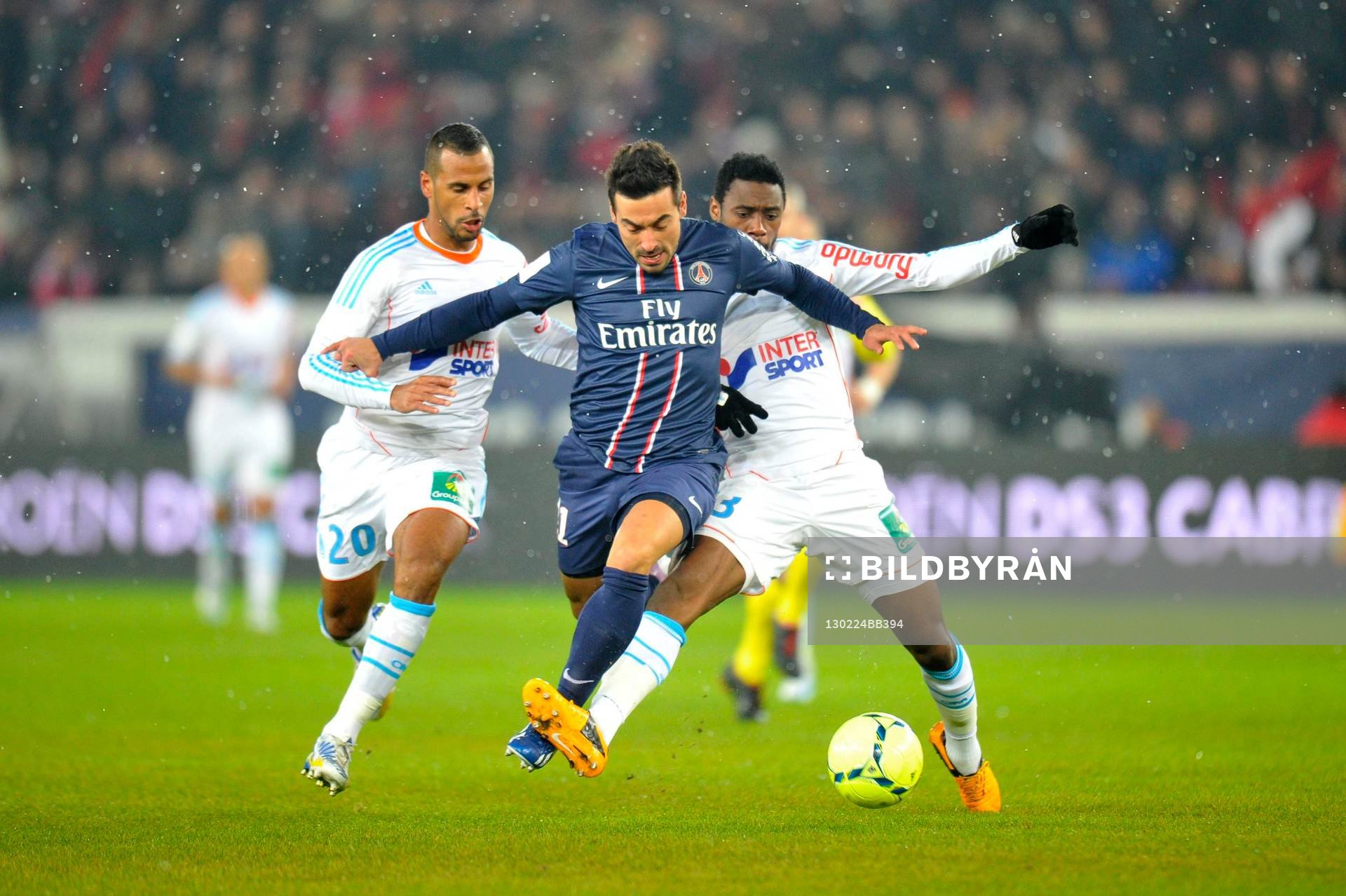 Ezequiel LAVEZZI / Nicolas NKOULOU - 24.02.2013 - Paris