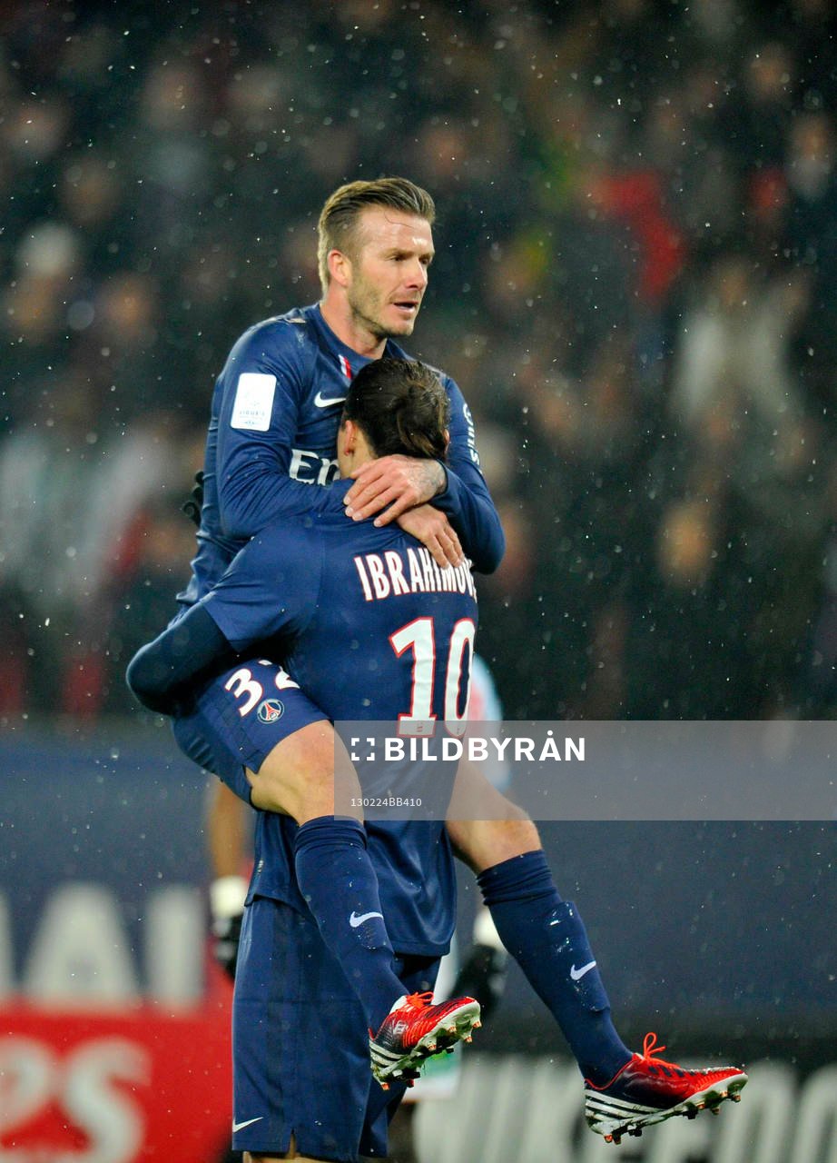Zlatan IBRAHIMOVIC / David BECKHAM - 24.02.2013 - Paris