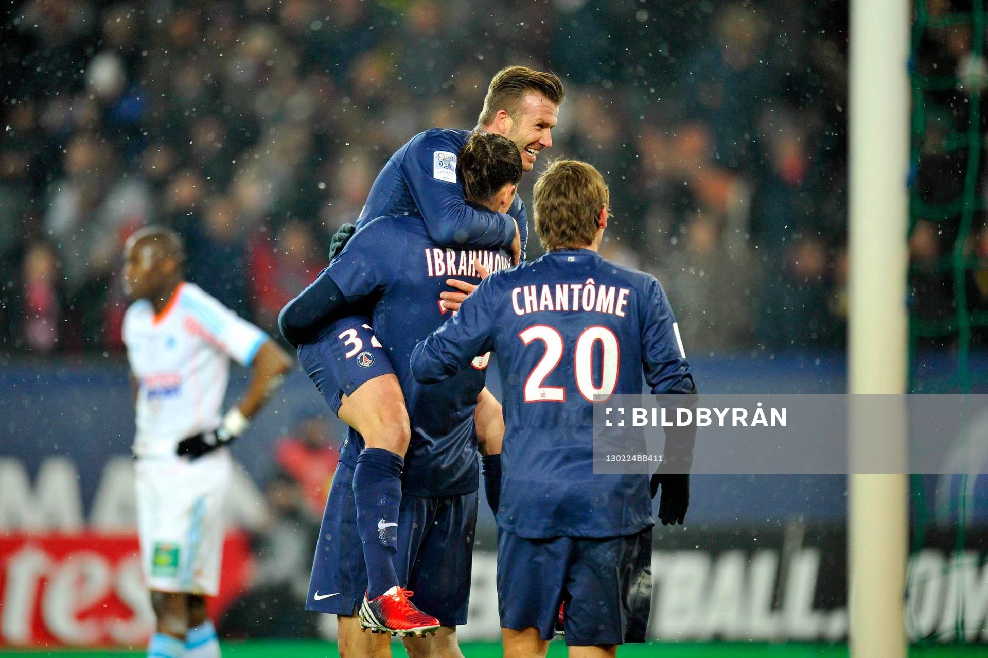 Zlatan IBRAHIMOVIC / David BECKHAM - 24.02.2013 - Paris