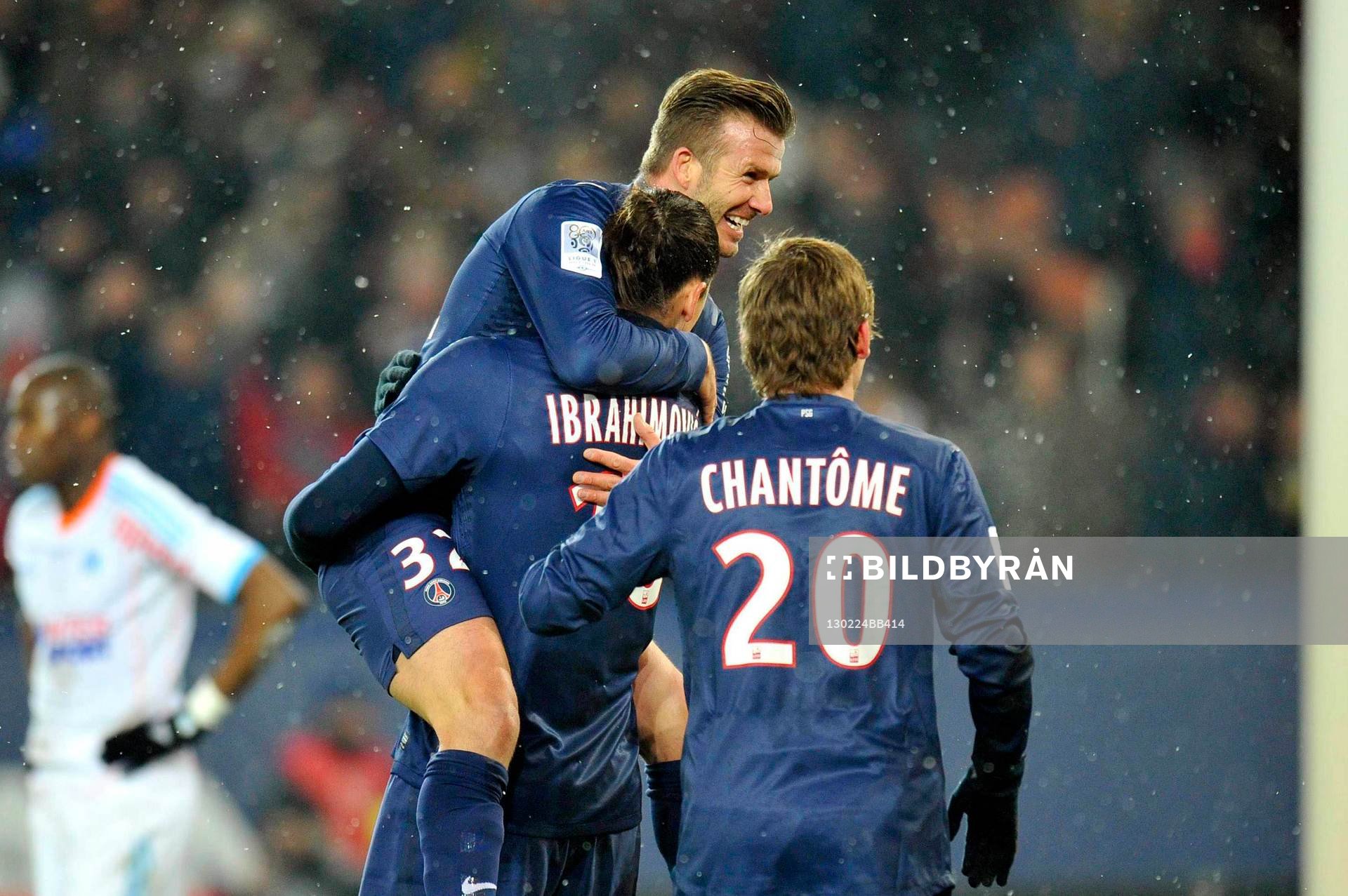 Zlatan IBRAHIMOVIC / David BECKHAM - 24.02.2013 - Paris