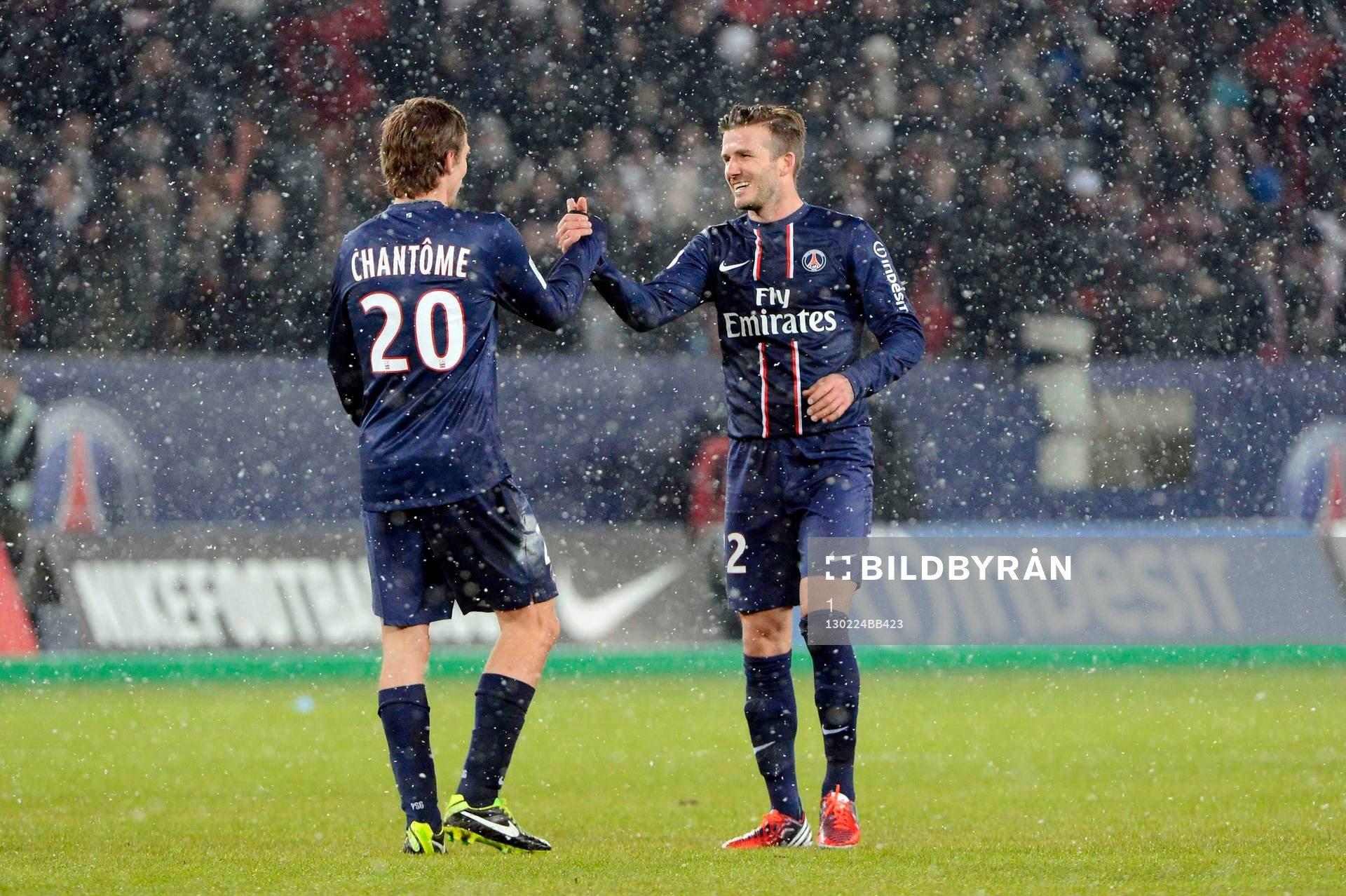 Clement CHANTOME / David BECKHAM - 24.02.2013 - Paris Saint