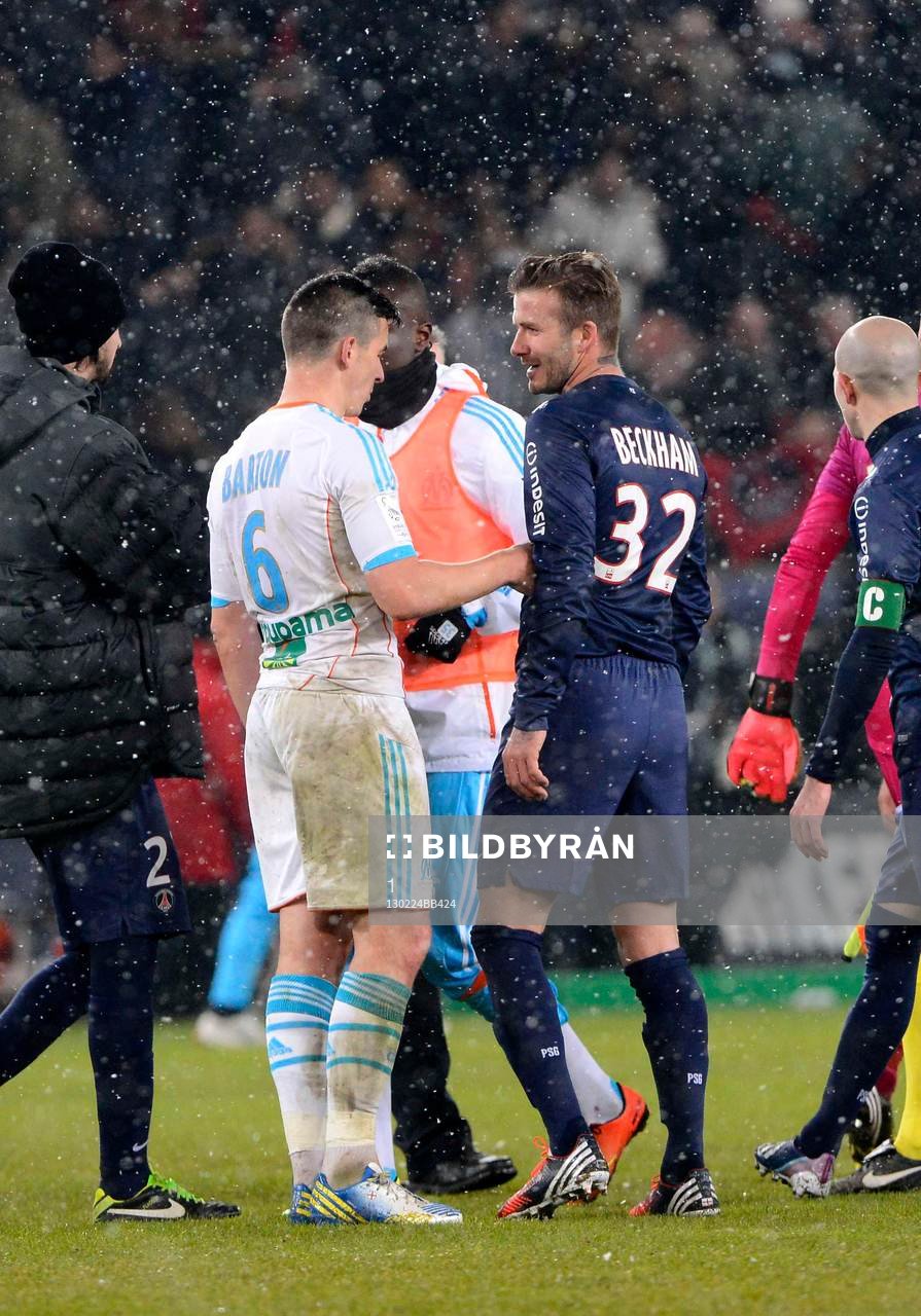 Joey BARTON / David BECKHAM - 24.02.2013 - Paris Saint