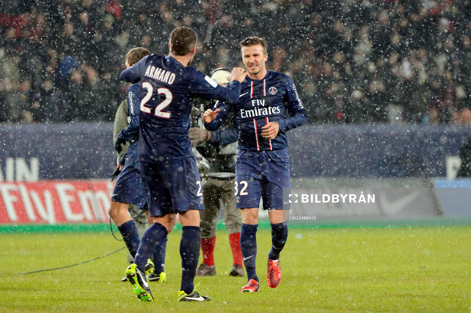 Sylvain ARMAND / David BECKHAM - 24.02.2013 - Paris Saint