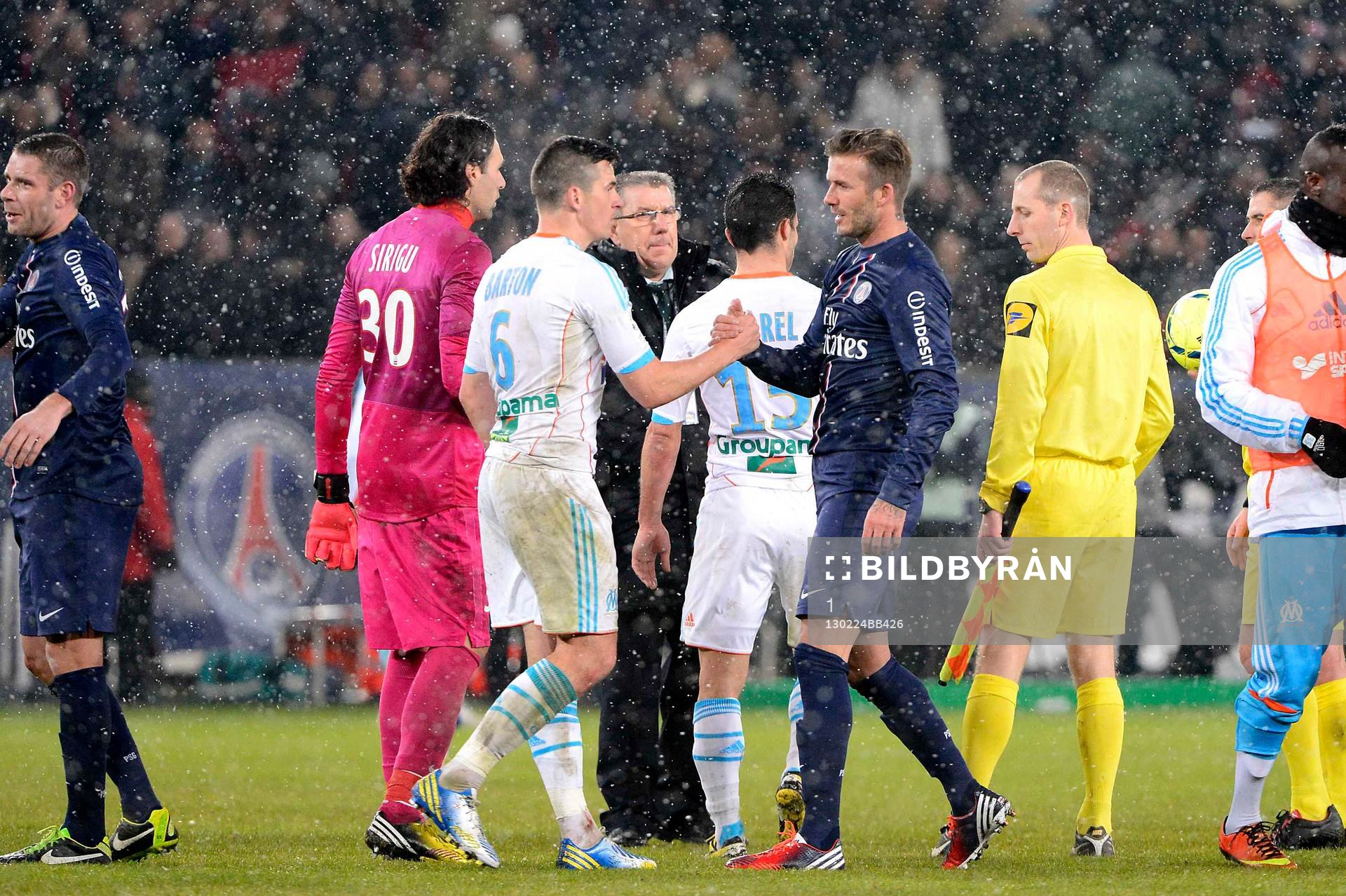 Joey BARTON / David BECKHAM - 24.02.2013 - Paris Saint