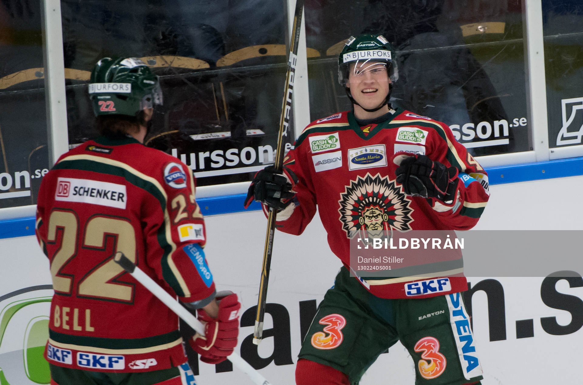 Mathis Olimb, Frölunda, gör 1-0, jubel