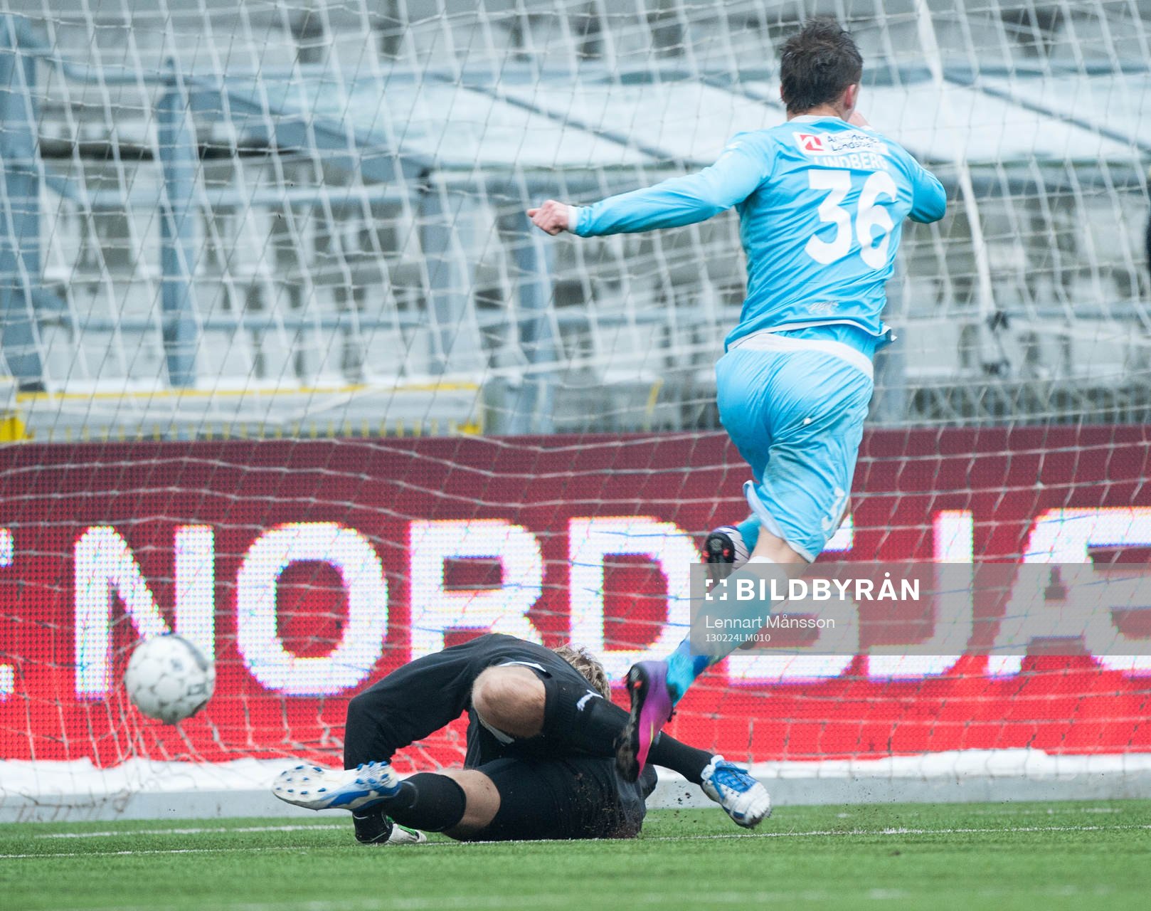 1-0 Lindberg, Nordsjälland, bakom Johan Dahlin, målvakt,
