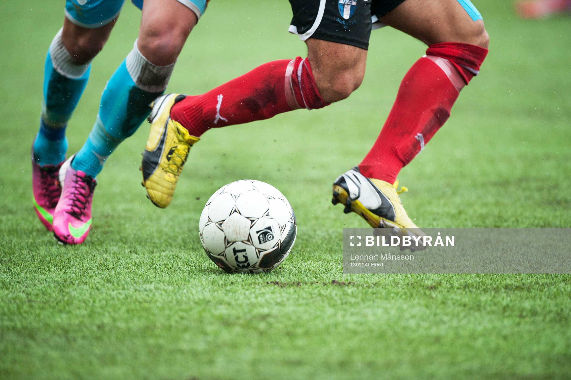 Konstgräs, fot, boll, fotbollsskor, Nike