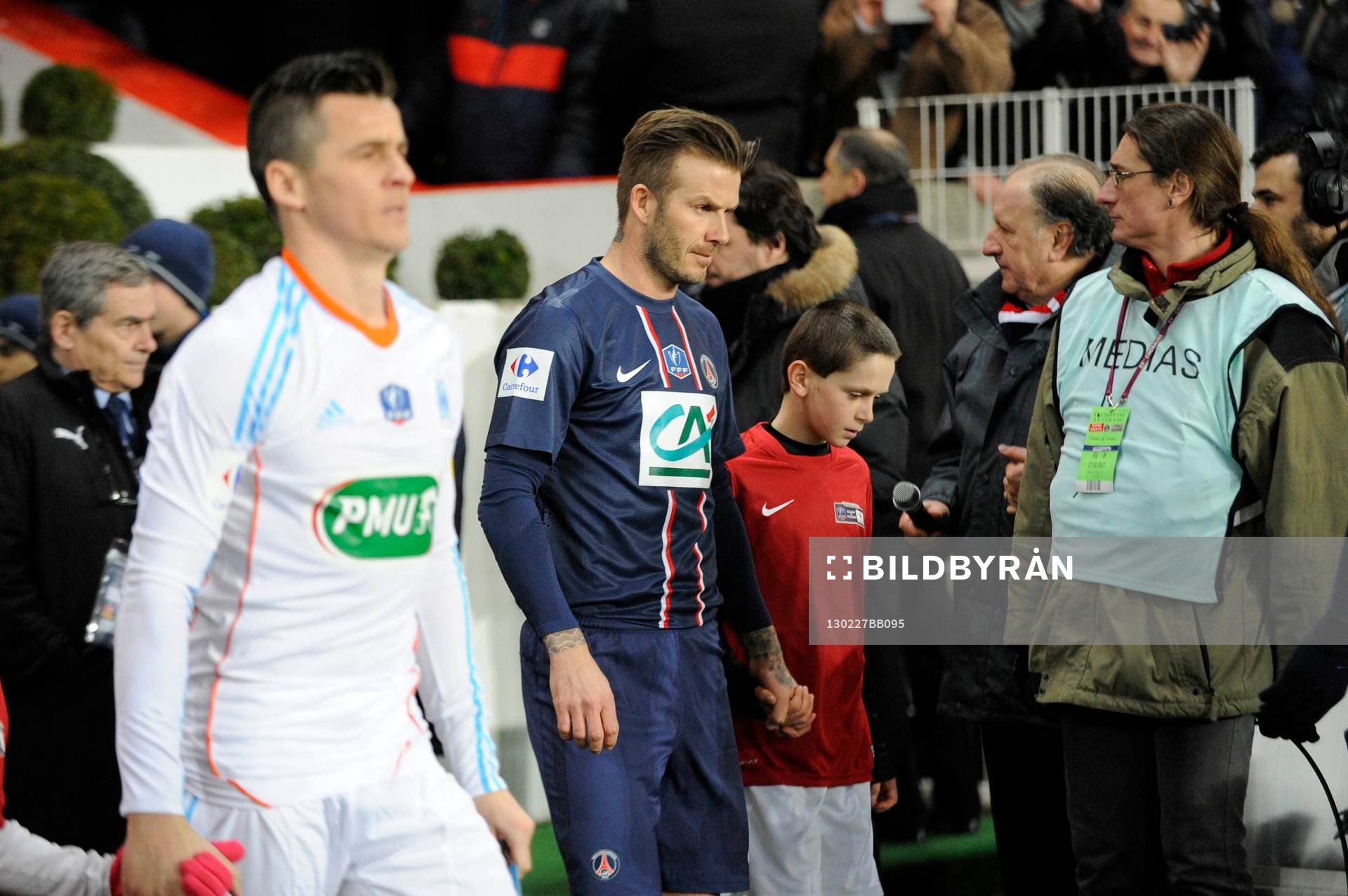 Joey BARTON / David BECKHAM - 27.02.2013 - Paris Saint