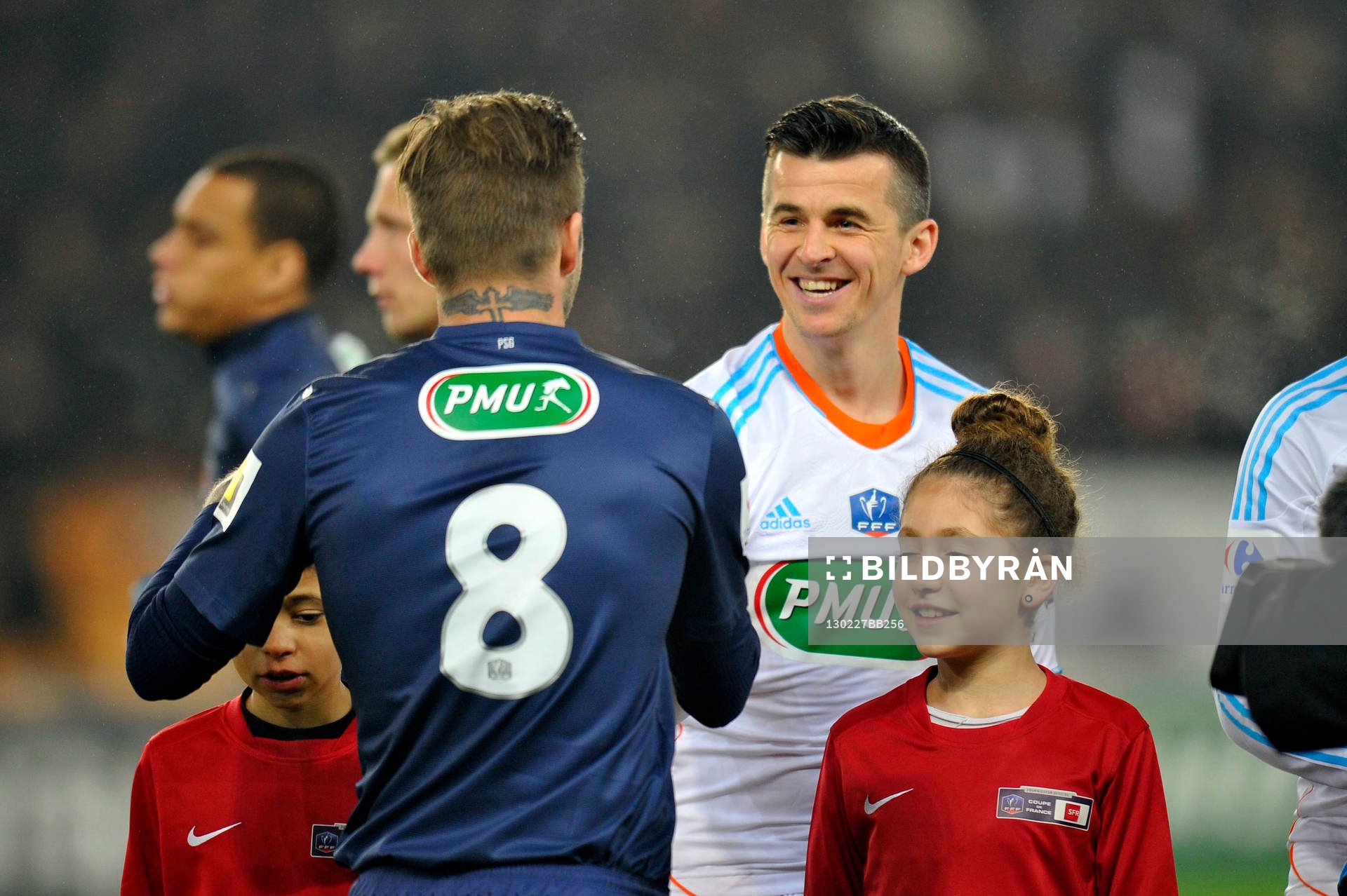 David BECKHAM / Joey BARTON - 27.02.2013 - PSG / OM - 8eme