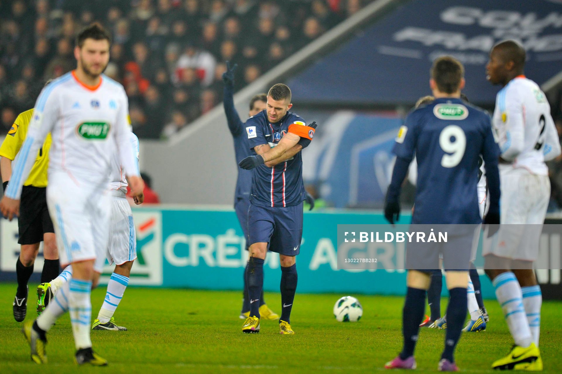 Jeremy MENEZ - Brassard - 27.02.2013 - PSG / OM - 8eme de