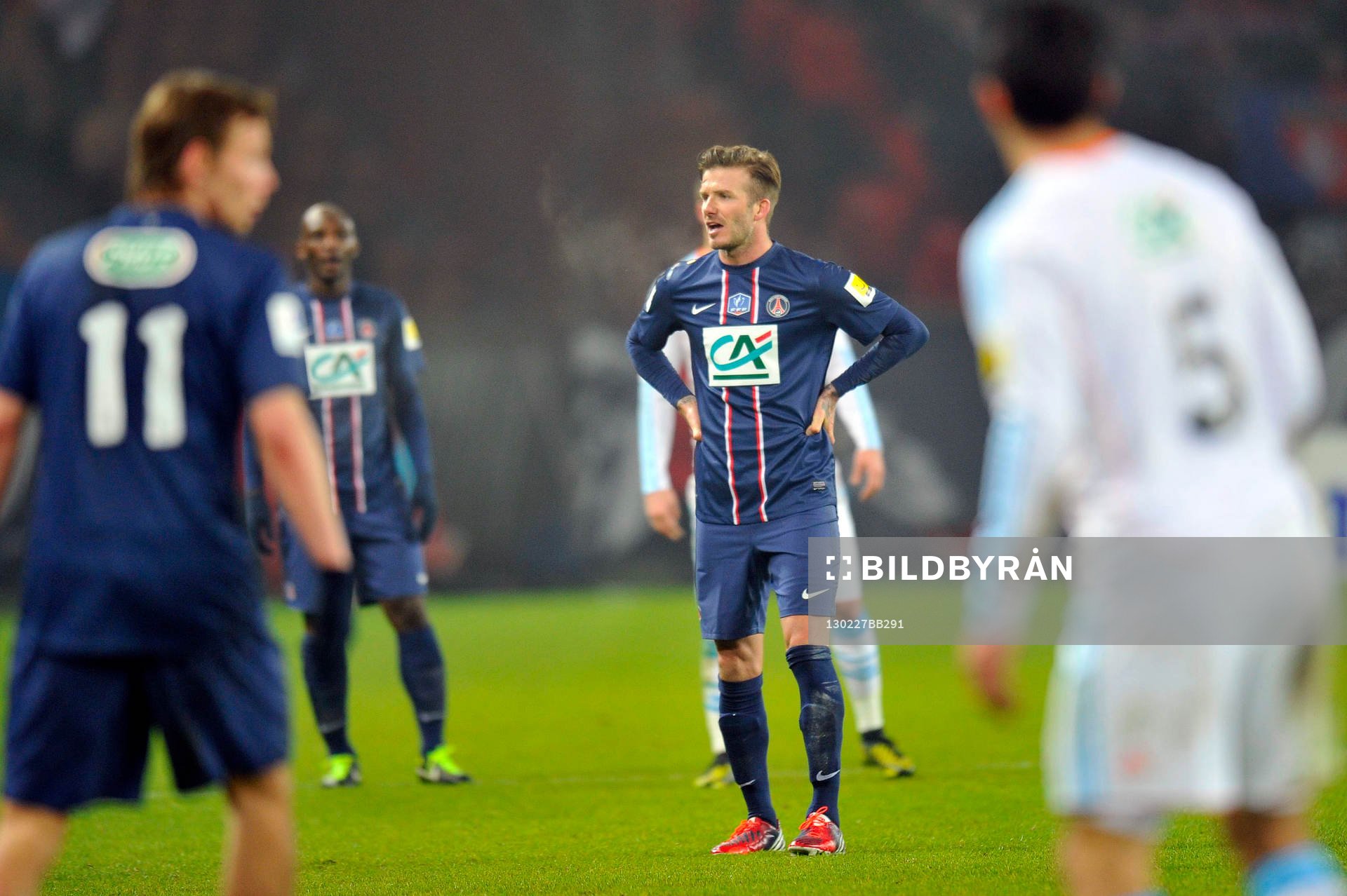 David BECKHAM  - 27.02.2013 - PSG / OM - 8eme de finale -