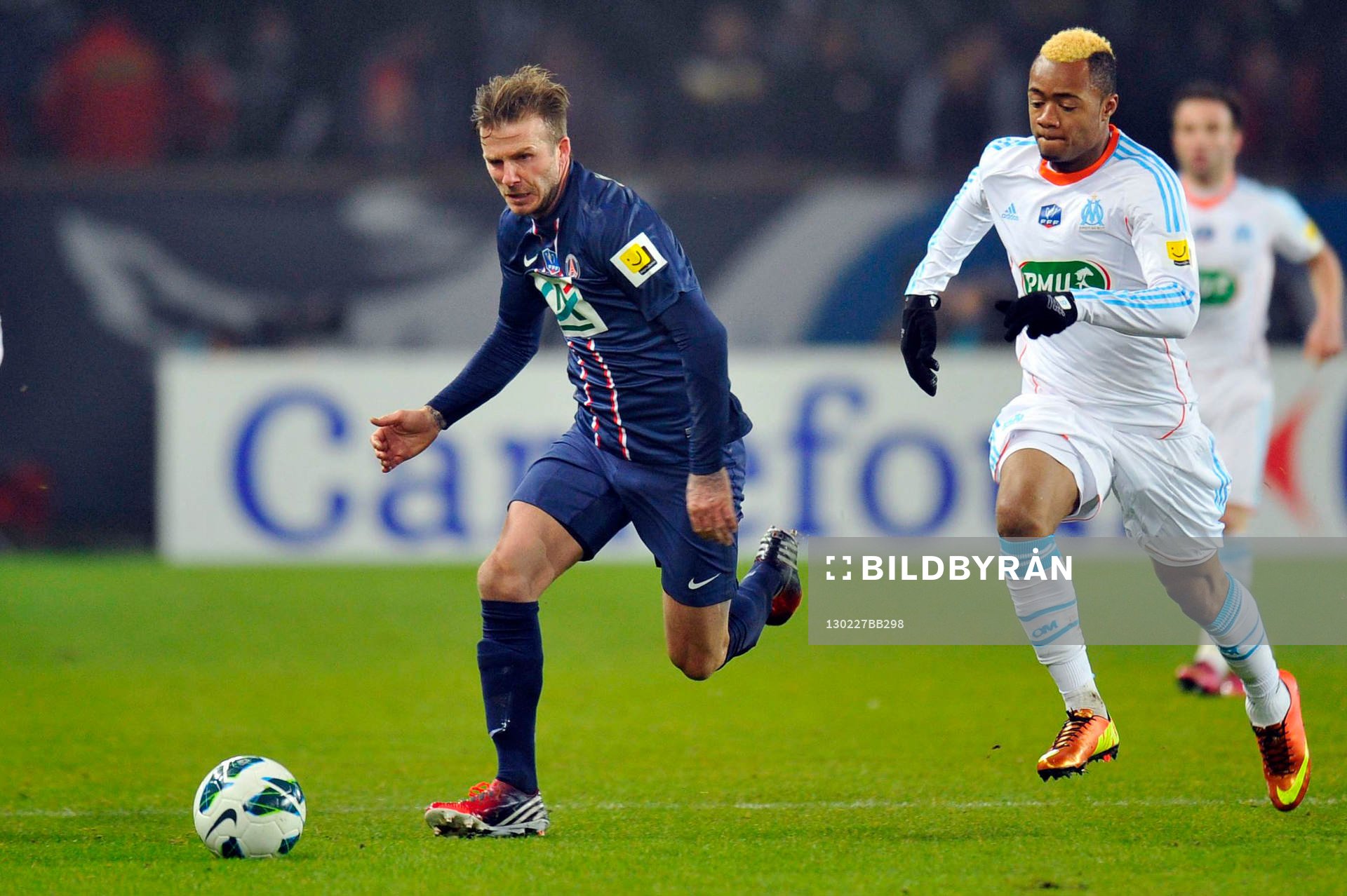 David BECKHAM  - 27.02.2013 - PSG / OM - 8eme de finale -